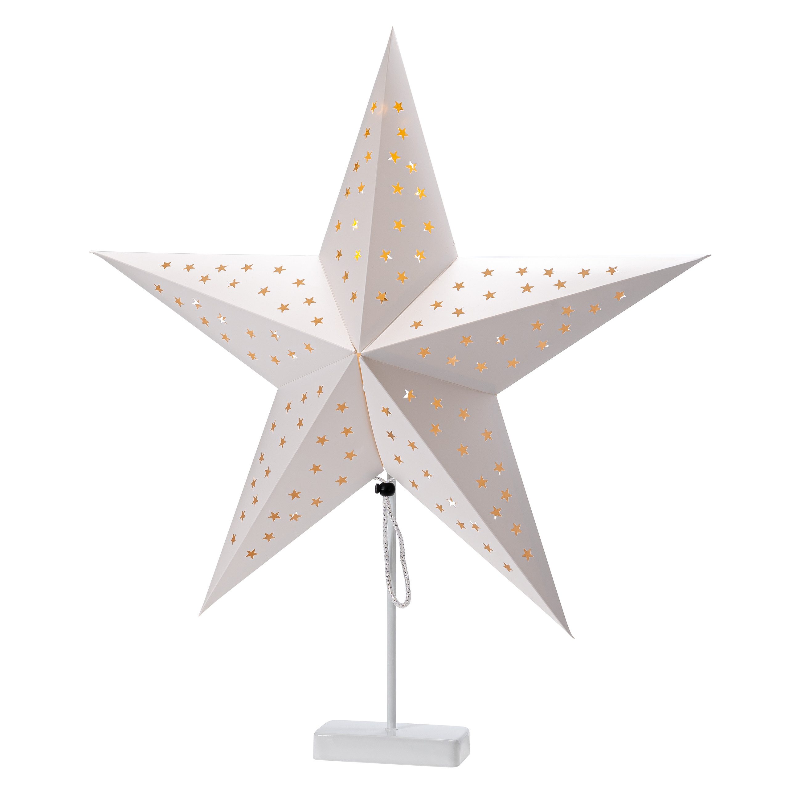 IC Winterworld LED Tischleuchte LED Tischleuchte mit Sternen-Lampenschirm u günstig online kaufen