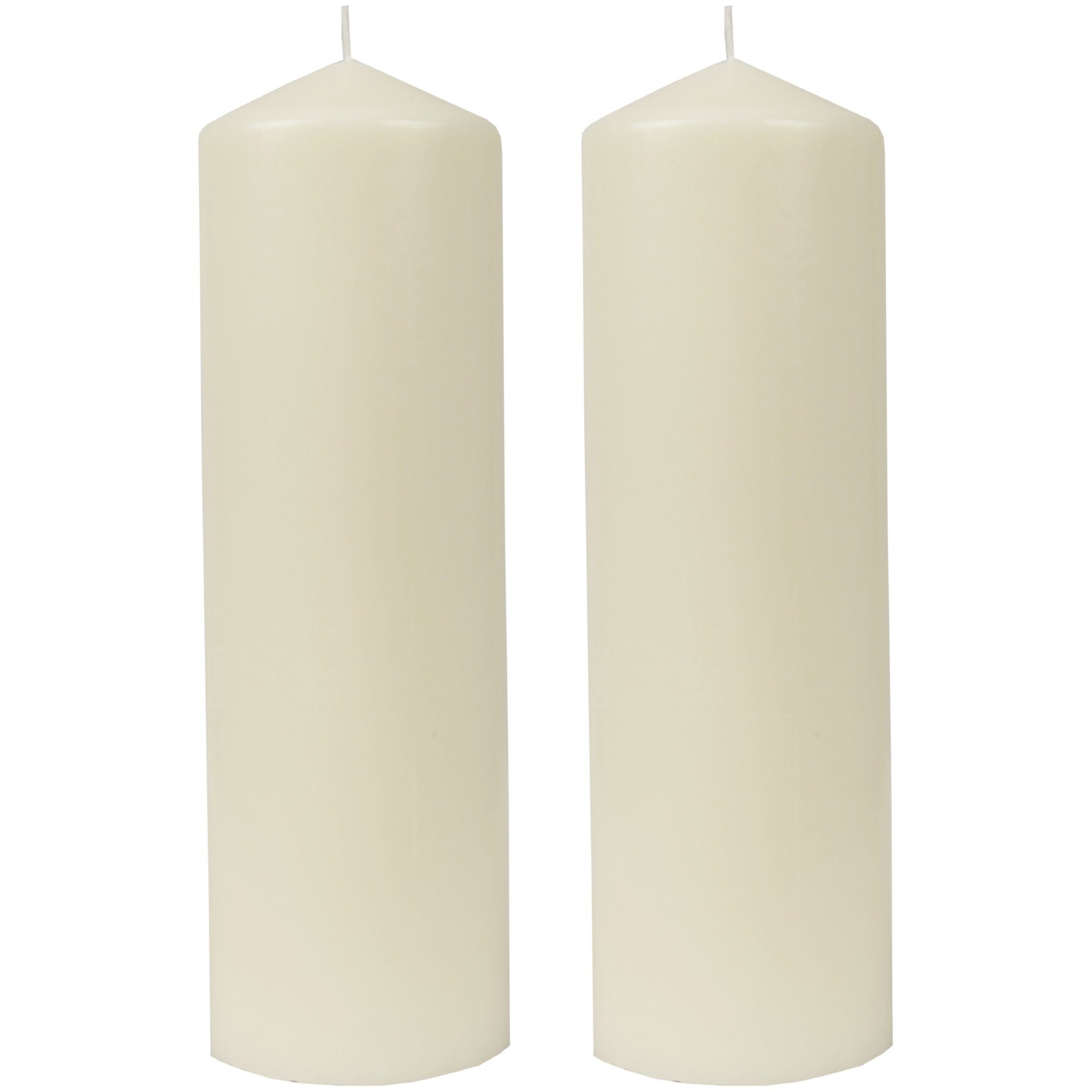 HS Candle Stumpenkerze Blockkerze (2-tlg), Wachskerzen Ø8cm x 25cm - Kerze in vielen Farben. € 19,99, (€ 10,00 pro 1 Stk).