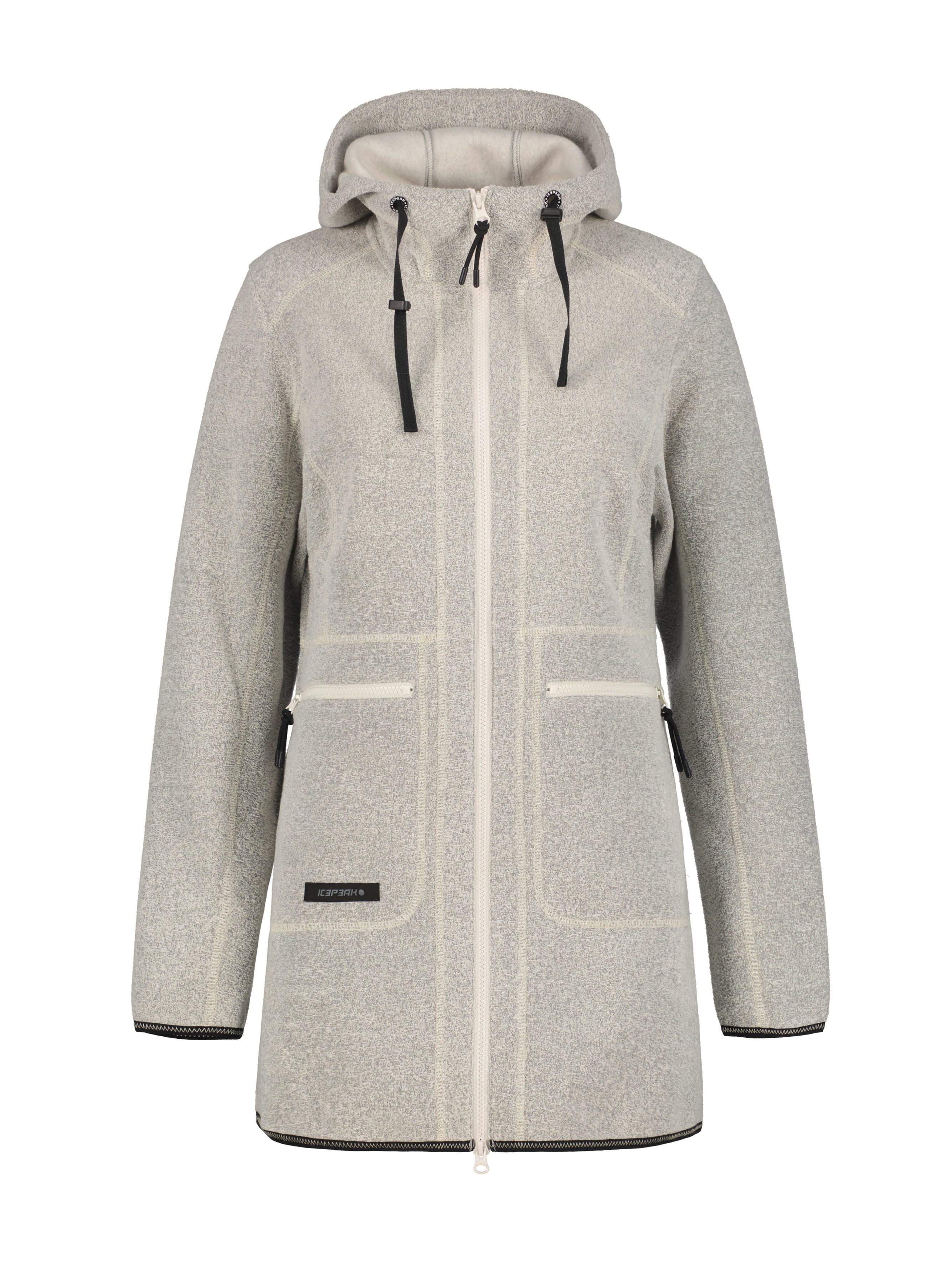 Icepeak Fleecejacke AMES sportlicher Stil, mit Kapuze und Kordelzügen günstig online kaufen