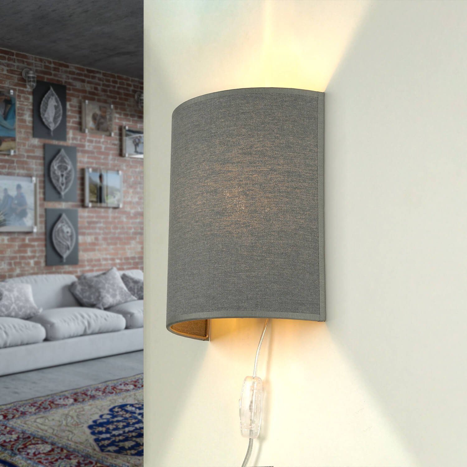 Licht-Erlebnisse Wandleuchte ALICE, ohne Leuchtmittel, Wandlampe günstig online kaufen
