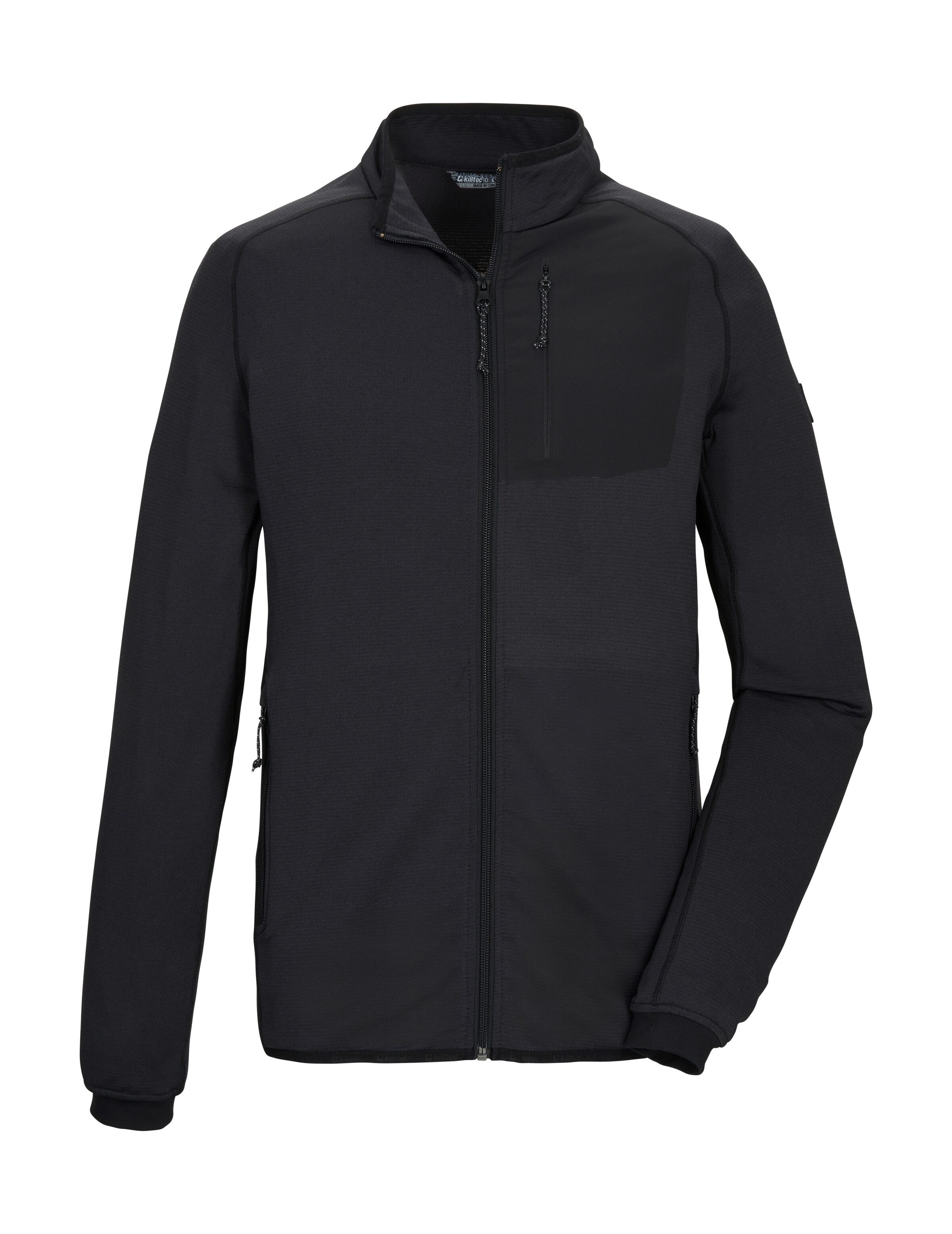 Killtec Strickjacke KSW 128 MN FLX JCKT Powerstretchjacke, hoher Tragekomfort, Zipper-Taschen, Kinnschutz
