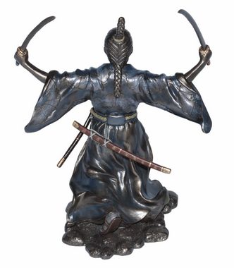 Parastone Dekofigur Deko Figur Samurai Art H 22 cm im Kimono mit Samurai-Schwertern
