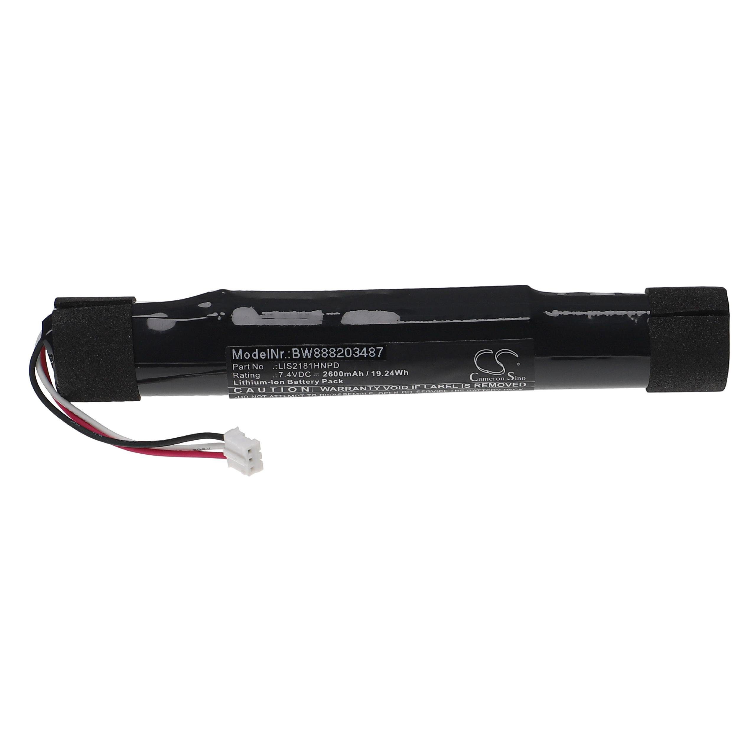 passend für Sony SRS-X7, SRS-BTX300 Lautsprecher (2600 mAh, 7,4 V, Akku