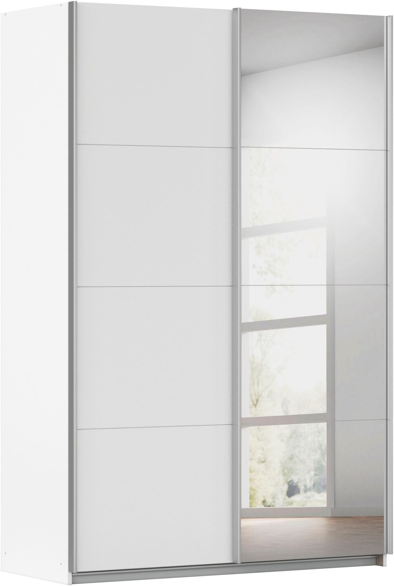 rauch Schwebetürenschrank Kleiderschrank Schrank Garderobe Schlafzimmerschrank CORTONA (erhältlich in Breite: 136/181/203/226/271/315/360 cm, Höhe: 210/229 cm) in 3 Ausstattungen BASIC/CLASSIC/PREMIUM (SOFT-CLOSE) MADE IN GERMANY