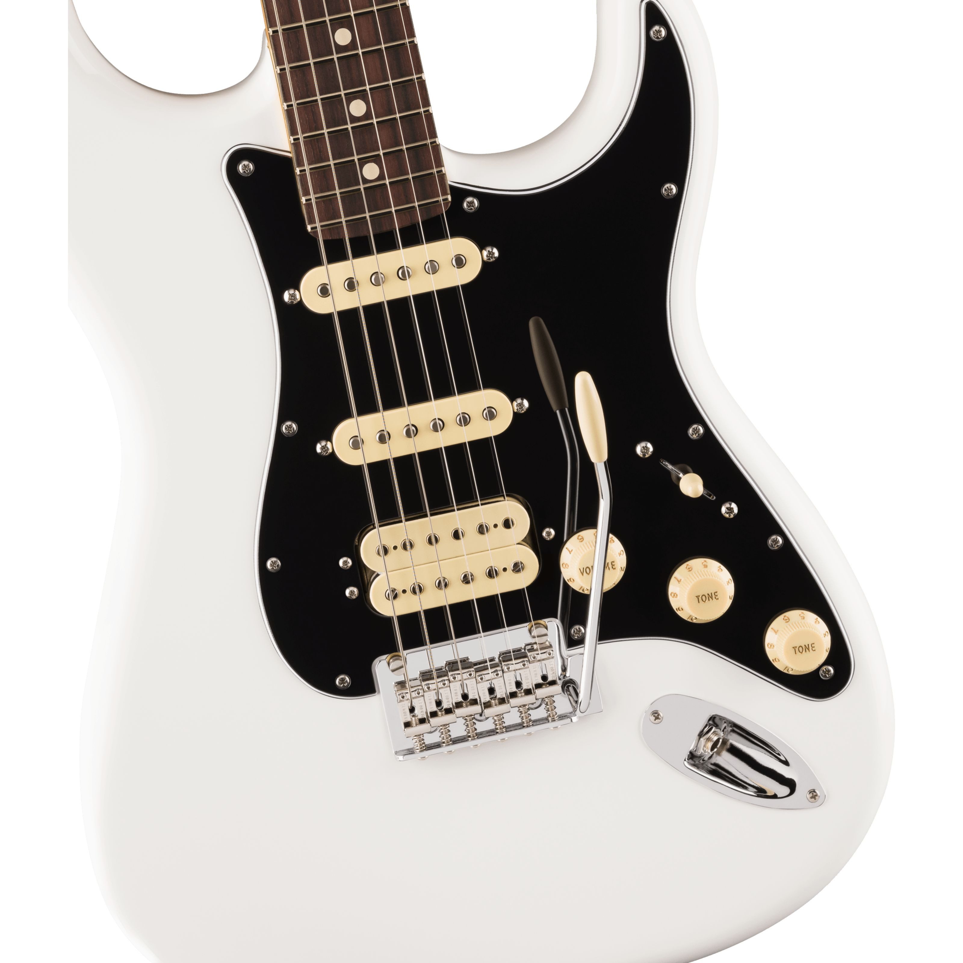 Fender E-Gitarre, E-Gitarren, ST-Modelle, Player II Stratocaster HSS RW Polar White - E-Gitarre