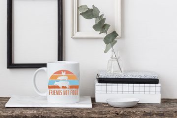 Youth Designz Tasse Friend Not Food Kaffeetasse Geschenk, Keramik, mit lustigem Print