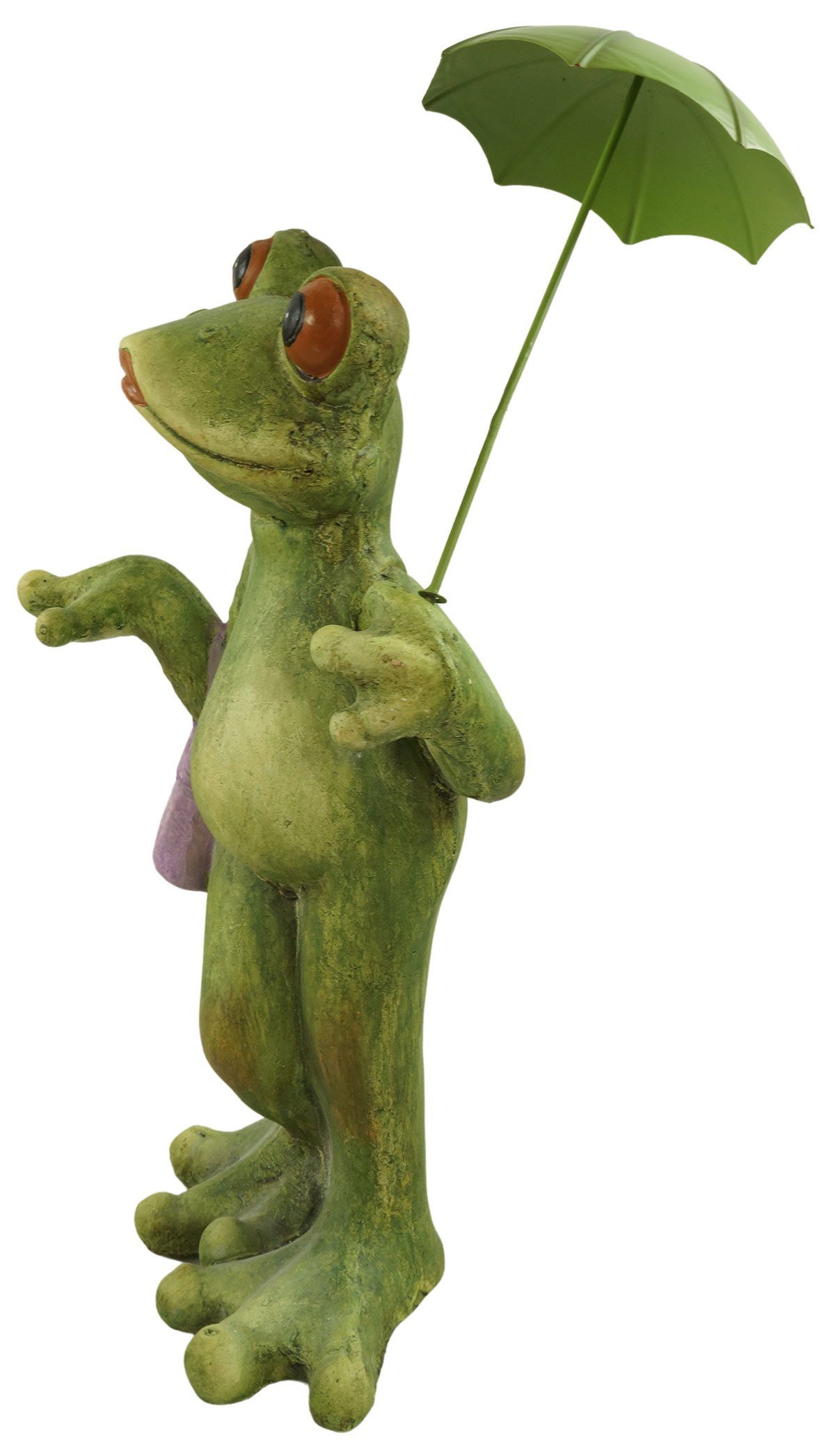 Denk Dekofigur Froschpaar mit Schirm,Gartendeko,Wohndeko,Gartenfigur,Frosch