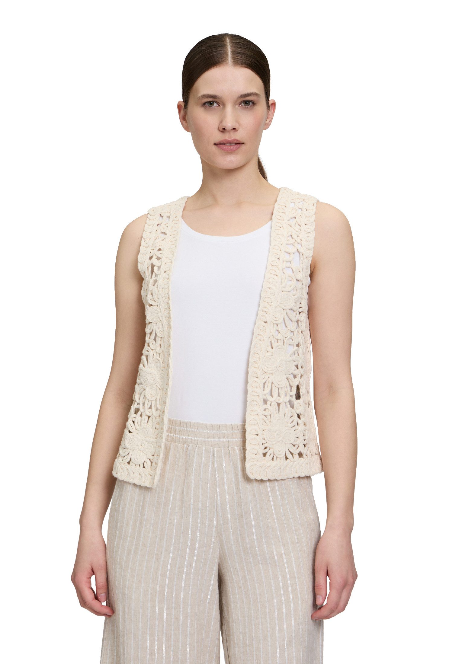 Cartoon Strickjacke Damen Sommerweste mit V-Ausschnitt (1-tlg) Material günstig online kaufen