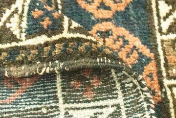 Wollteppich Afghan Teppich handgeknüpft blau, morgenland, quadratisch, Höhe: 7 mm