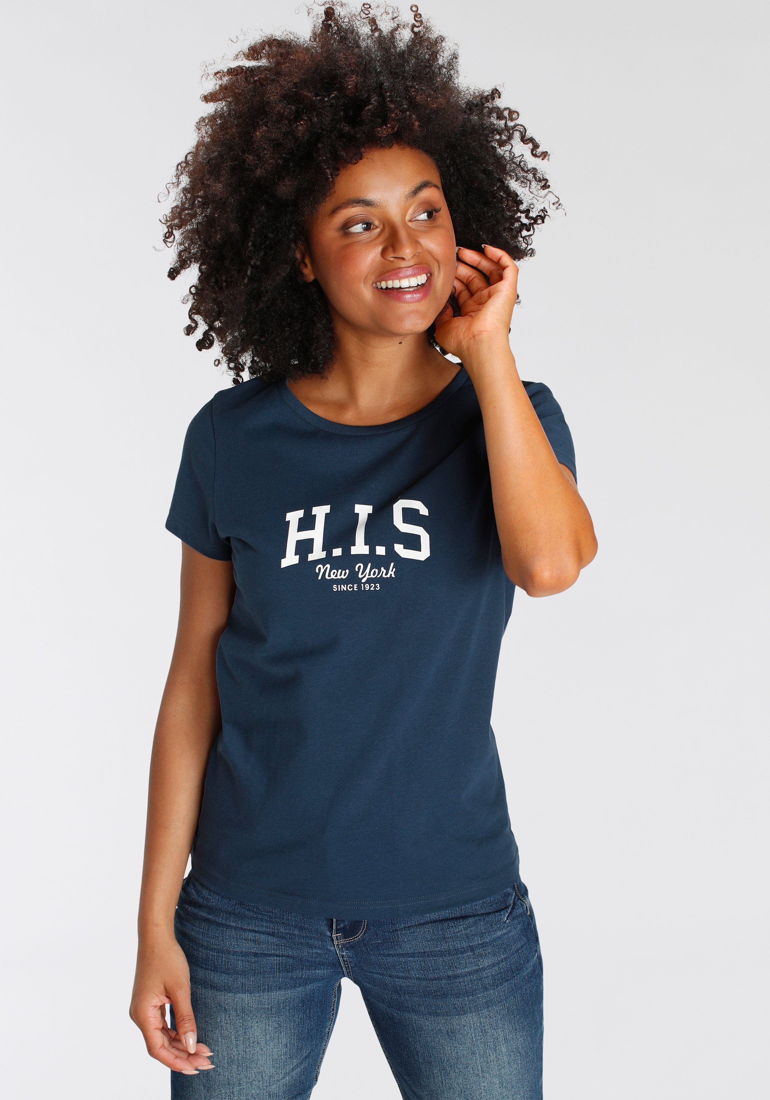 H.I.S T-Shirt mit Logo-Print vorne