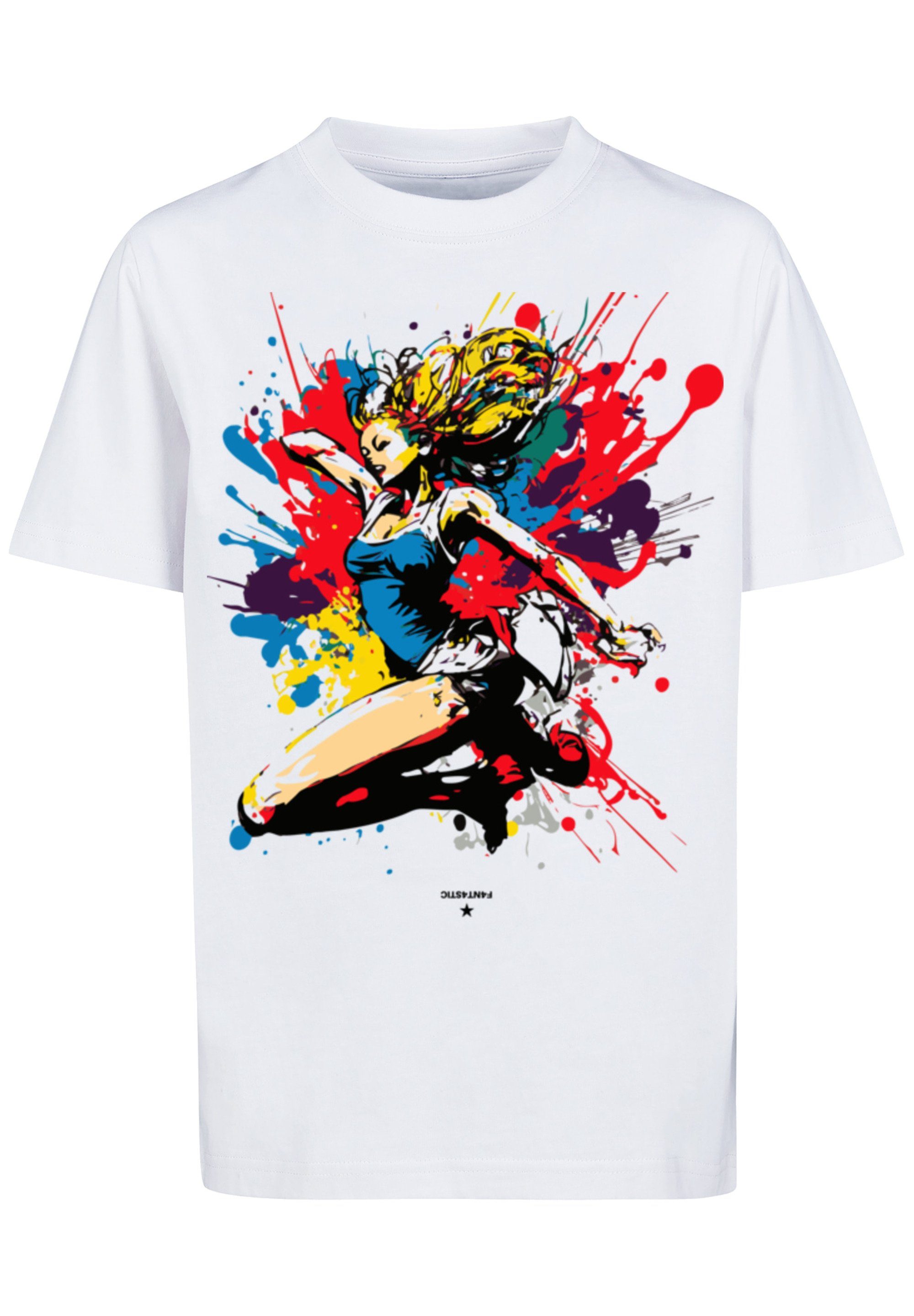 F4NT4STIC T-Shirt Tänzerin bunt Print