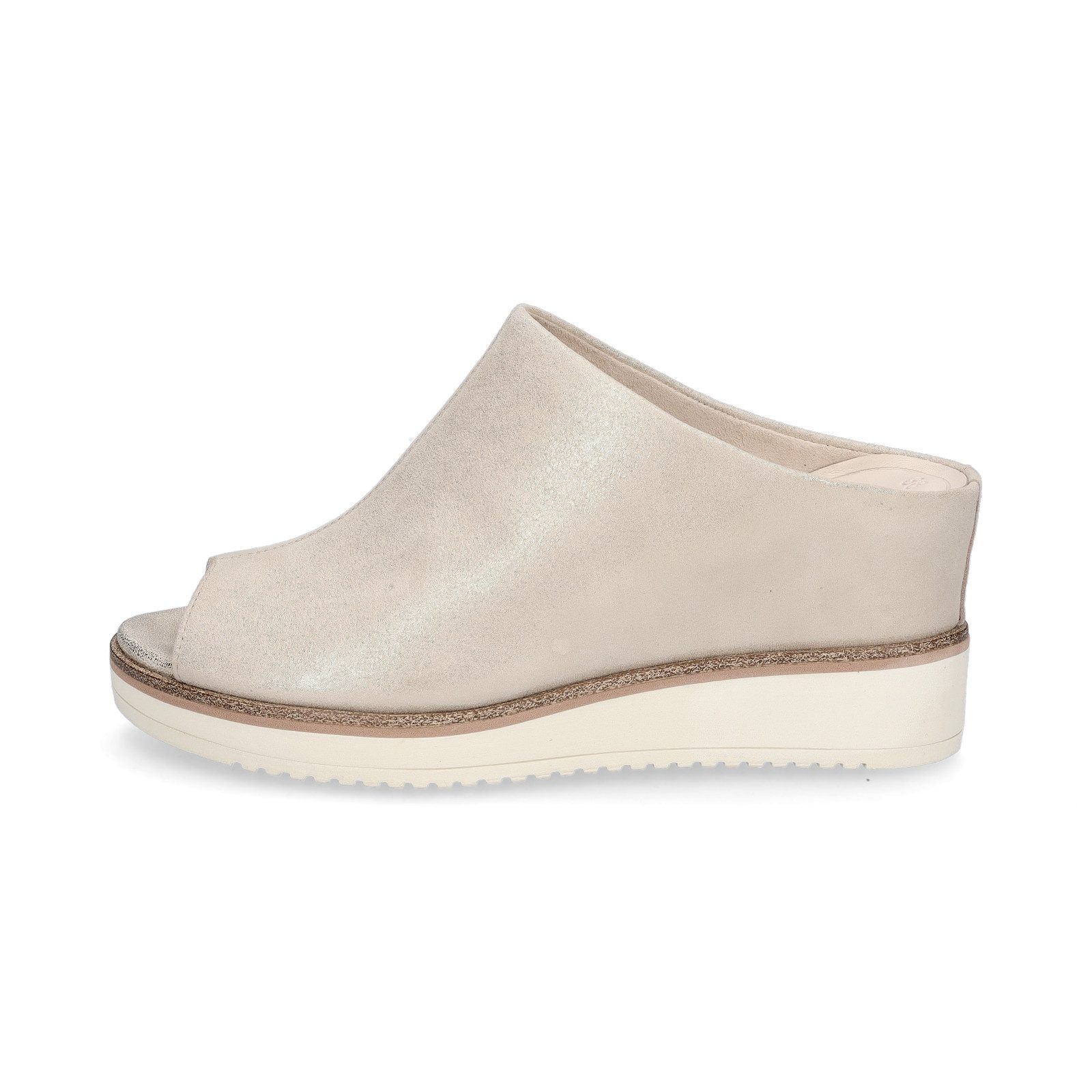 Tamaris Tamaris Damen Pantolette champagner Pantolette günstig online kaufen