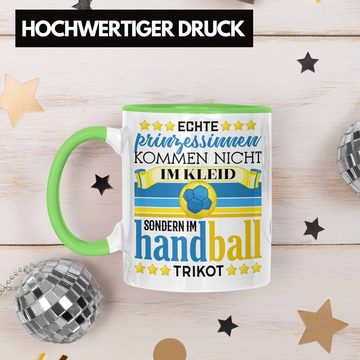 Trendation Tasse Handball Geschenk Frauen Tasse Spruch Handball-Spielerin Geschenkidee
