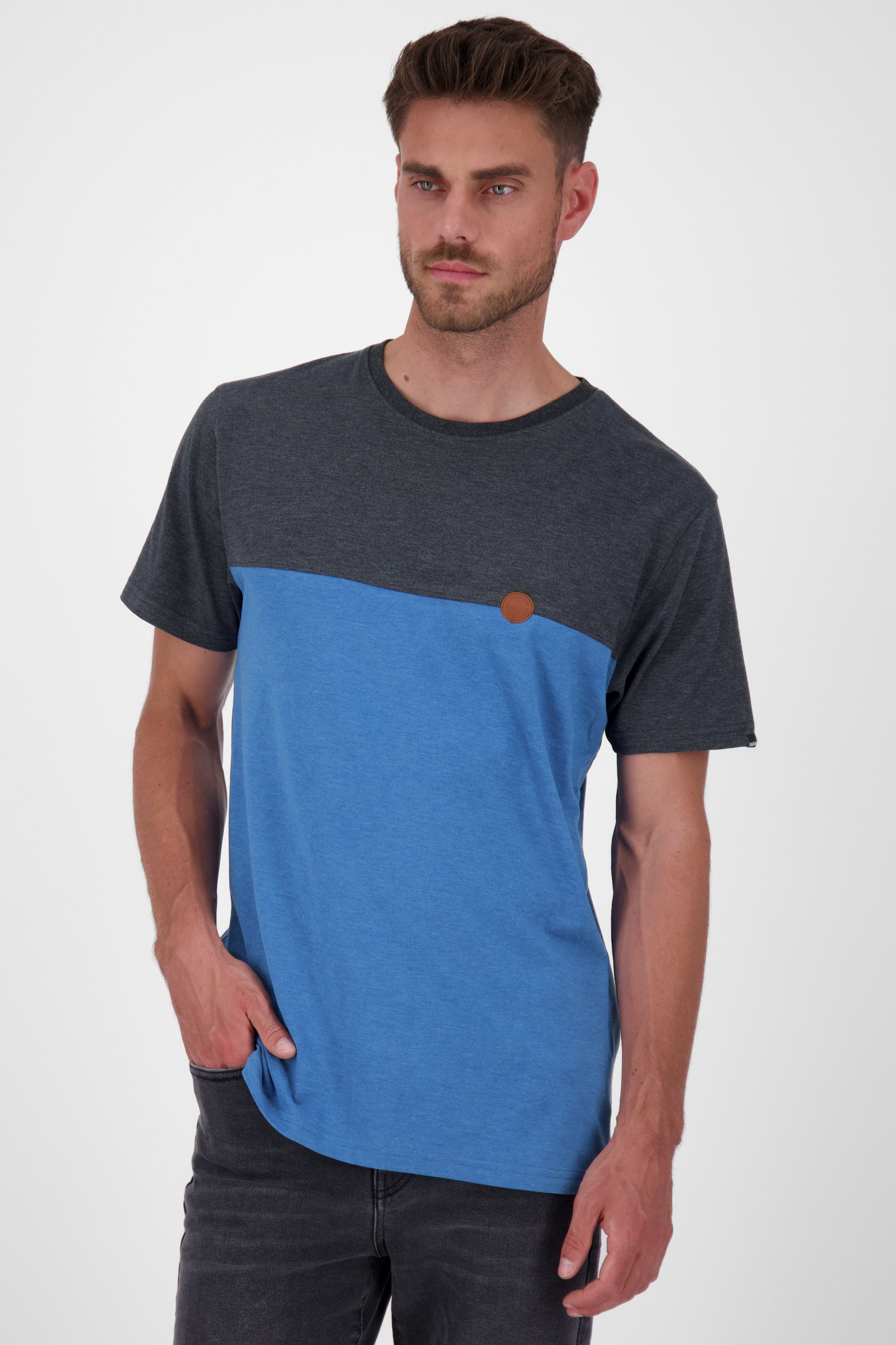 Alife & Kickin T-Shirt Shirt A indigo T-Shirt Herren LeoAK
