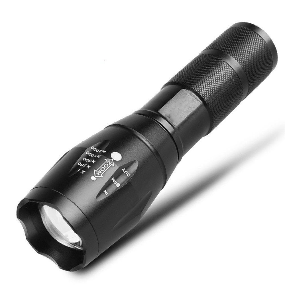 Housruse LED Taschenlampe Taschenlampe mit USB-Ladegerät, Hochleistungs-LED- Taschenlampen, mit wiederaufladbarem Akku
