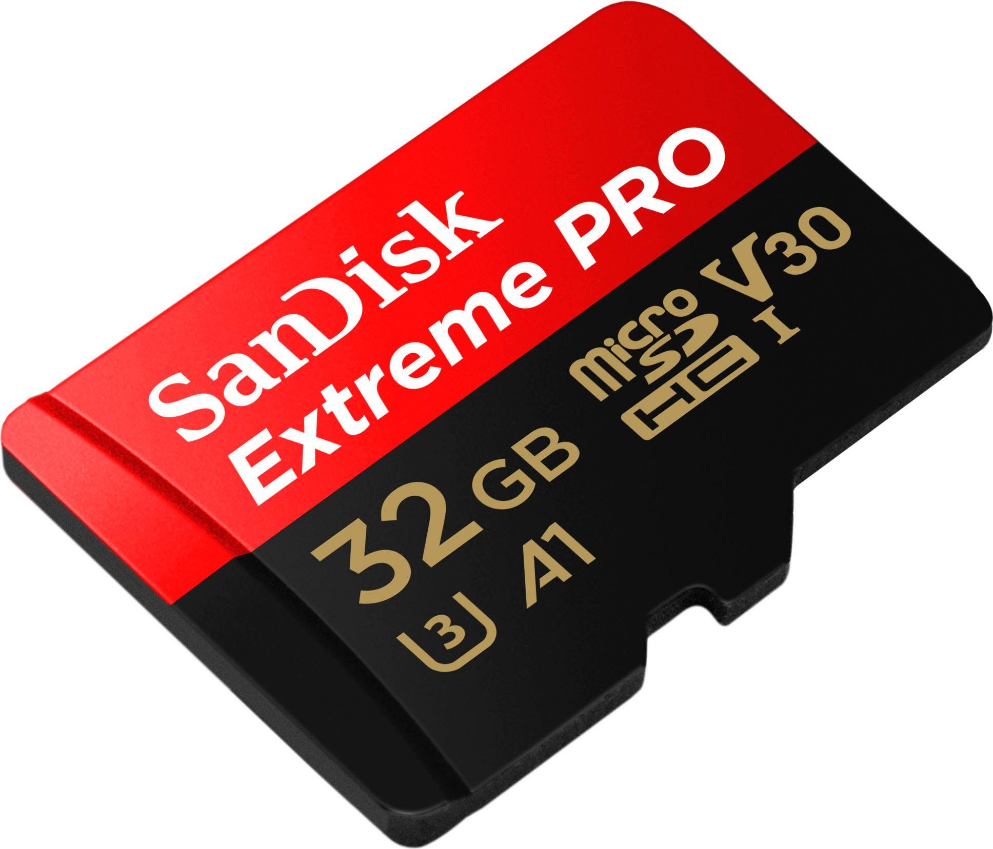 Sandisk Extreme® PRO microSDHC™ UHS-I 32 GB Speicherkarte (32 GB, UHS Class 3, 100 MB/s Lesegeschwindigkeit) – Bild 3 von 3