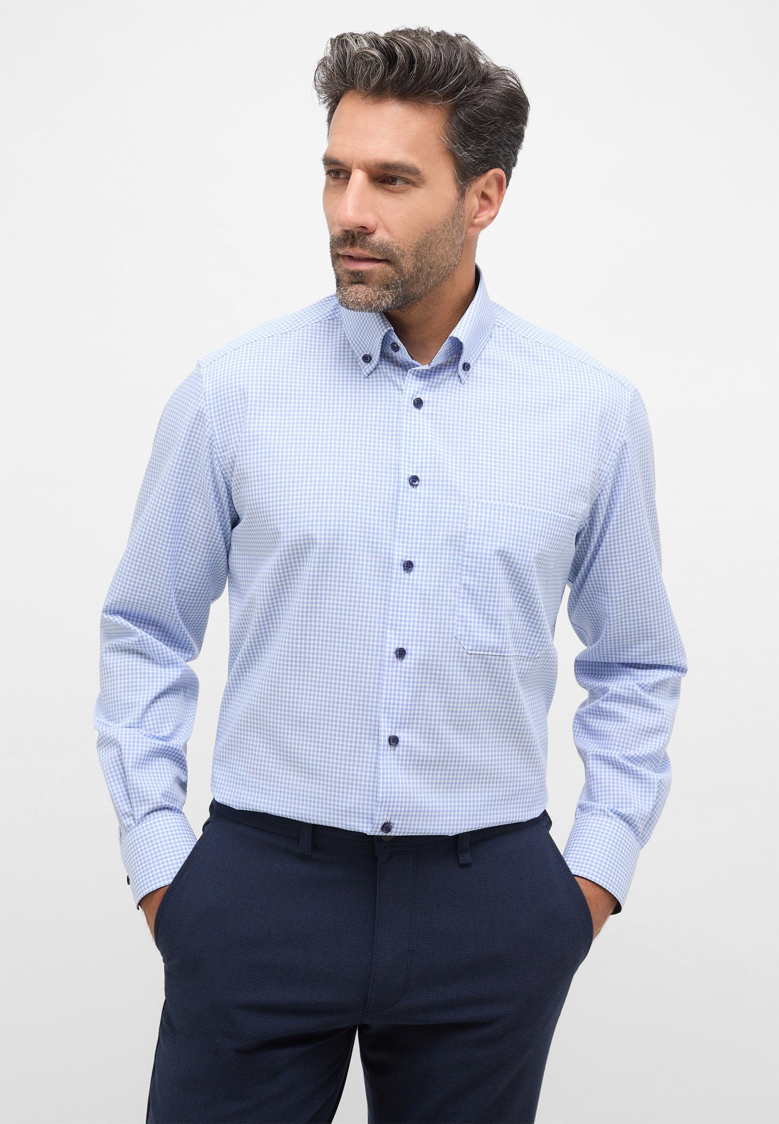 Eterna Langarmhemd COMFORT FIT NON IRON günstig online kaufen
