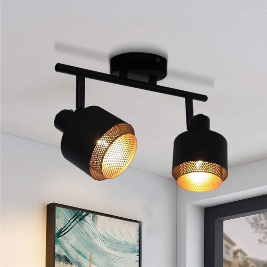 ZMH Deckenleuchte »Retro Deckenstahler Deckenlampe mit Dreh-und