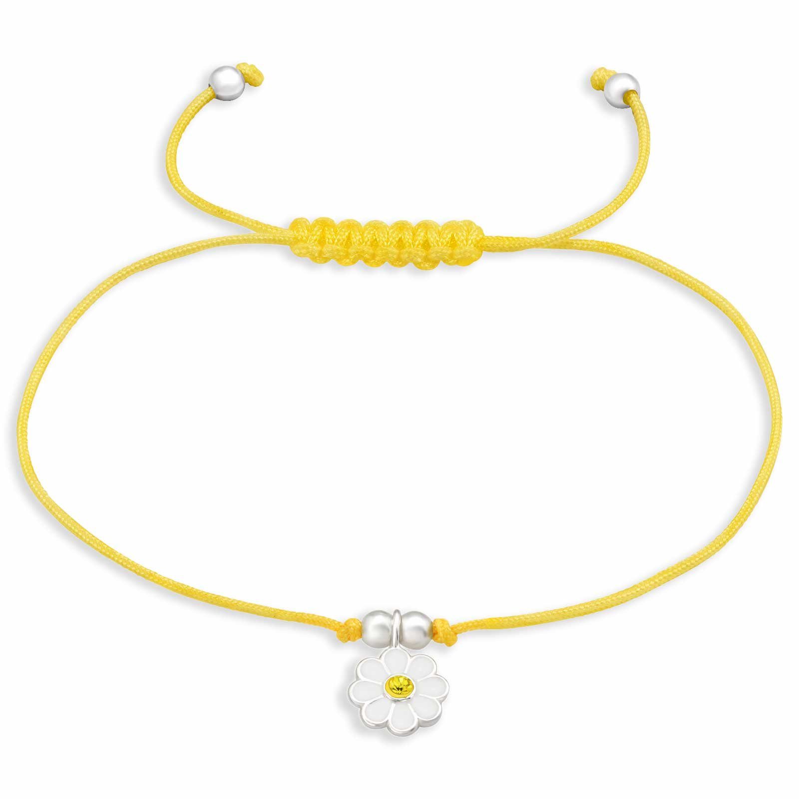 Silberarmband Armband mit Blumen Anhänger aus 925 Silber