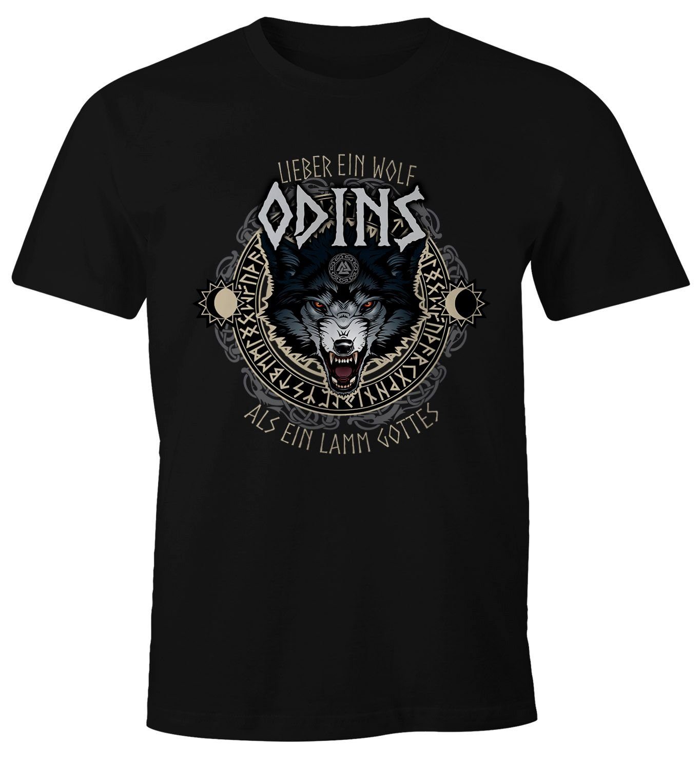 MoonWorks Print-Shirt Herren T-Shirt Lieber ein günstig online kaufen