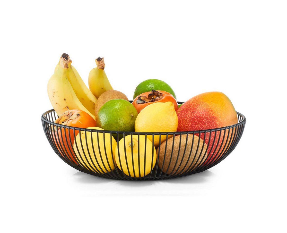 Thumbnail - Zeller Present Aufbewahrungsbox zeller Obstkorb schwarz DH 28x7.50 cm schwarz
