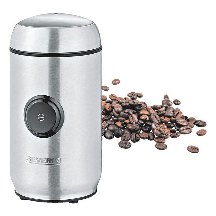 Severin Kaffeemühle KM 3879 150 W 50 g Bohnenbehälter für Kaffeebohnen Nüsse und Gewürze