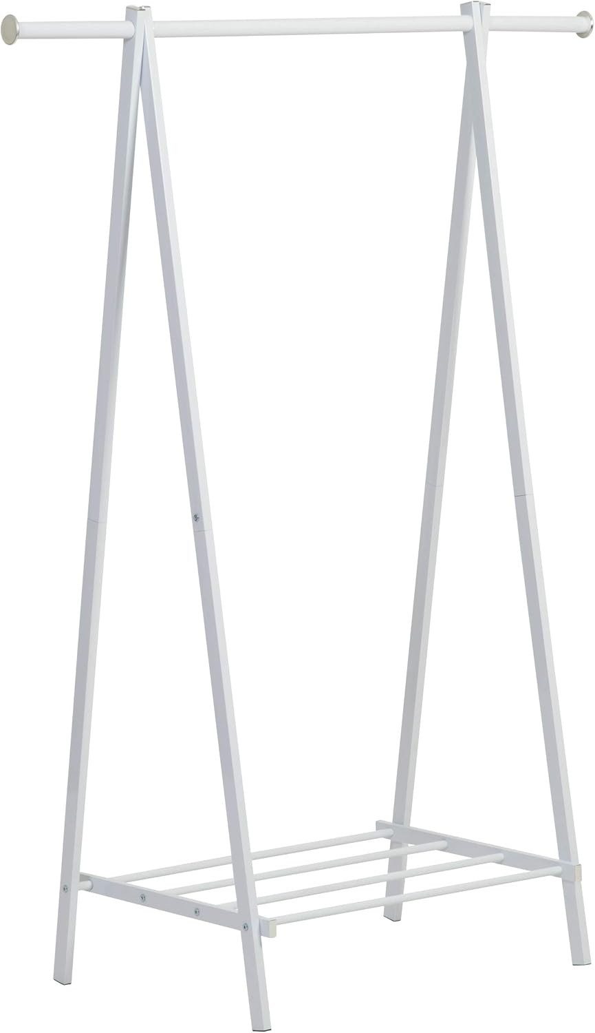 axentia Garderobe Garderobe Kleiderständer, Metall, weiß, ca. 109 x 147,5 x 48,5 cm (1 St)