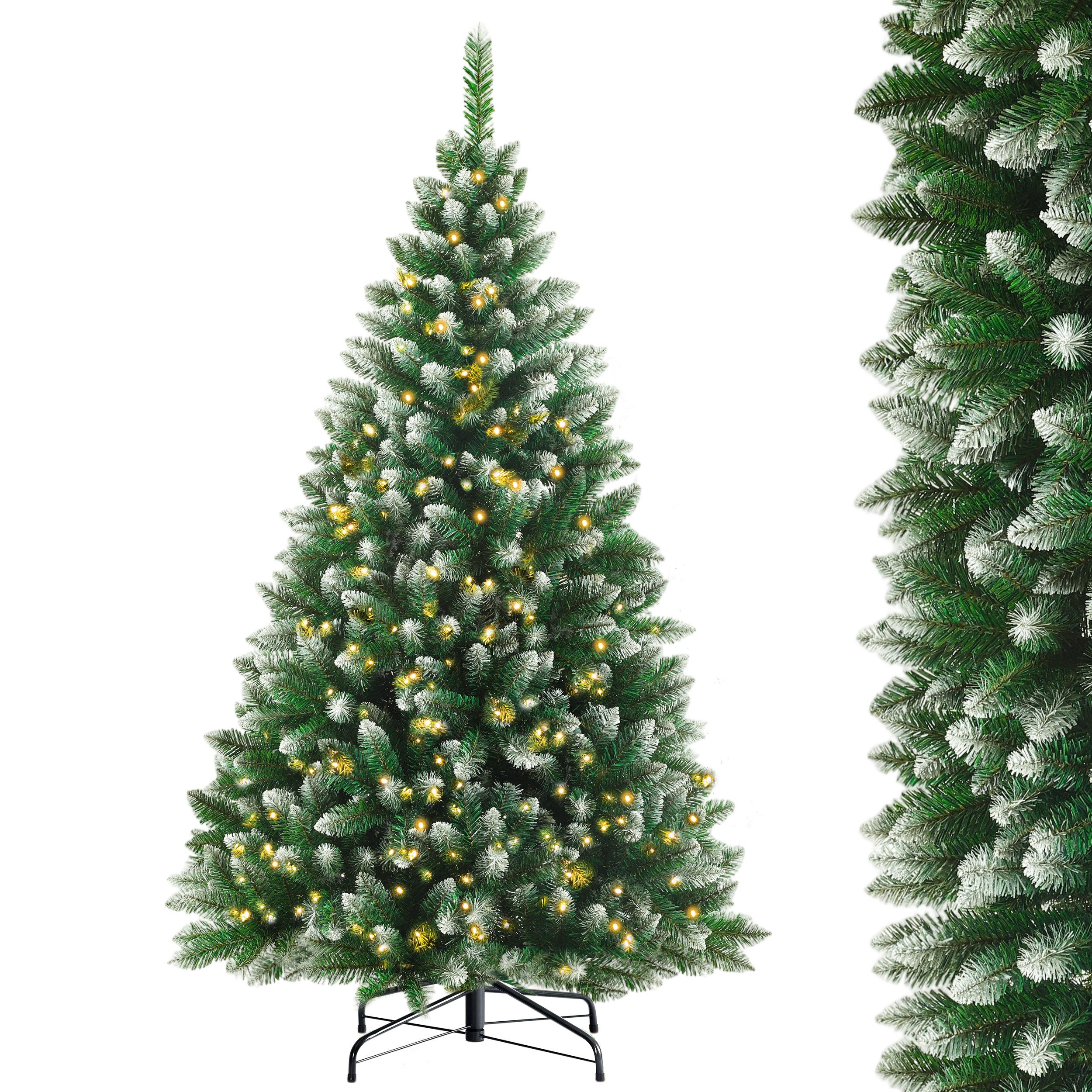 WHEELYOU Künstlicher Weihnachtsbaum mit Beleuchtung, PVC, Tannenbaum, 210CM günstig online kaufen