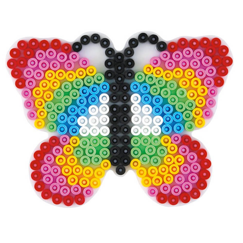 Hama Bügelperlen Hama Midi-Stiftplatte Schmetterling, weiß