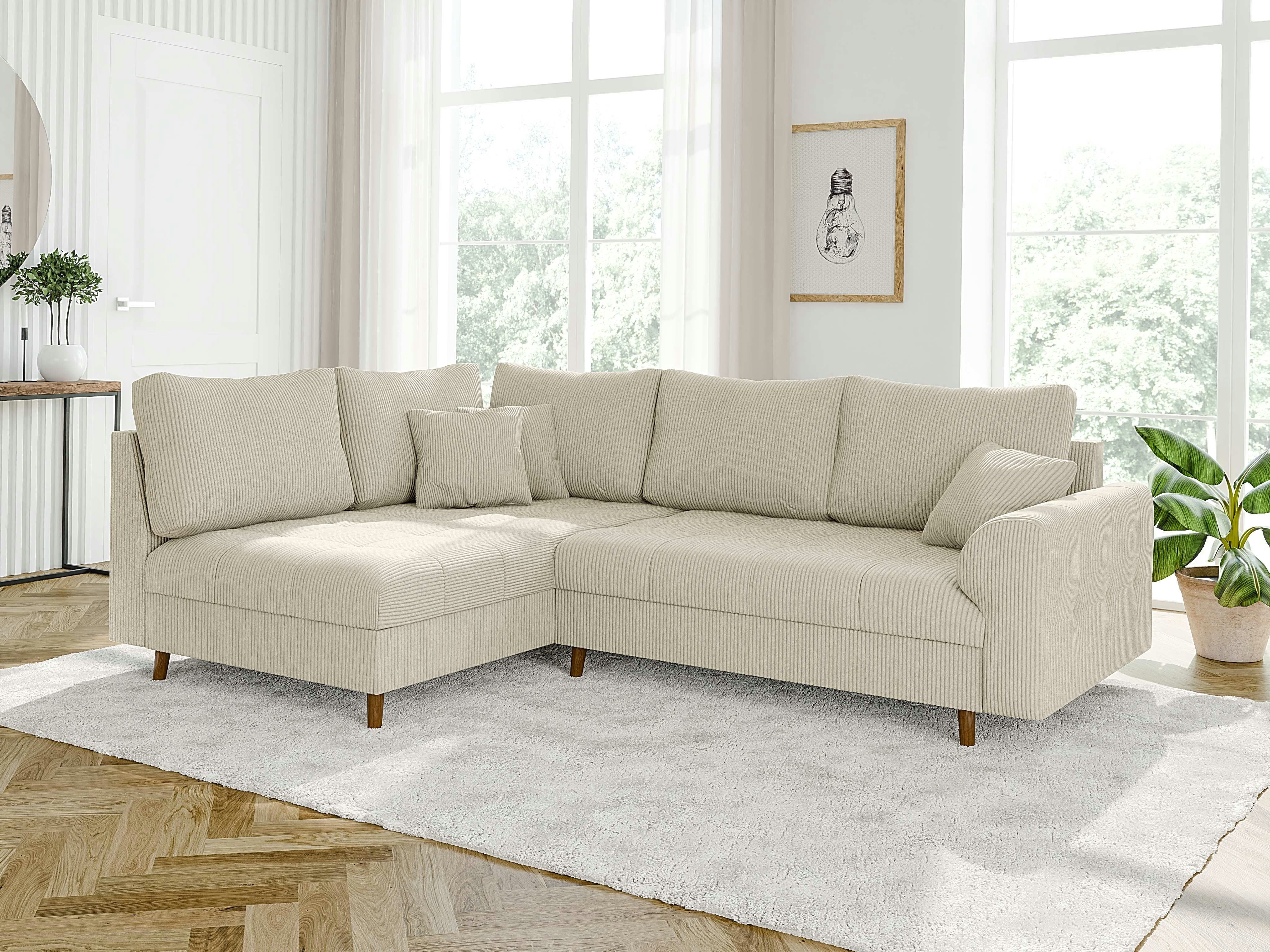 S-Style Möbel Ecksofa Zara mit Braun günstig online kaufen