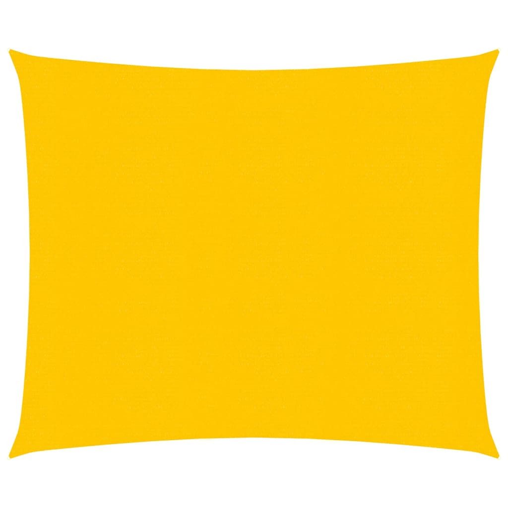 vidaXL Sonnensegel 25 x 25 m Sonnensegel 160 g m² Gelb 2,5x2,5 m HDPE Beschattung Quadra