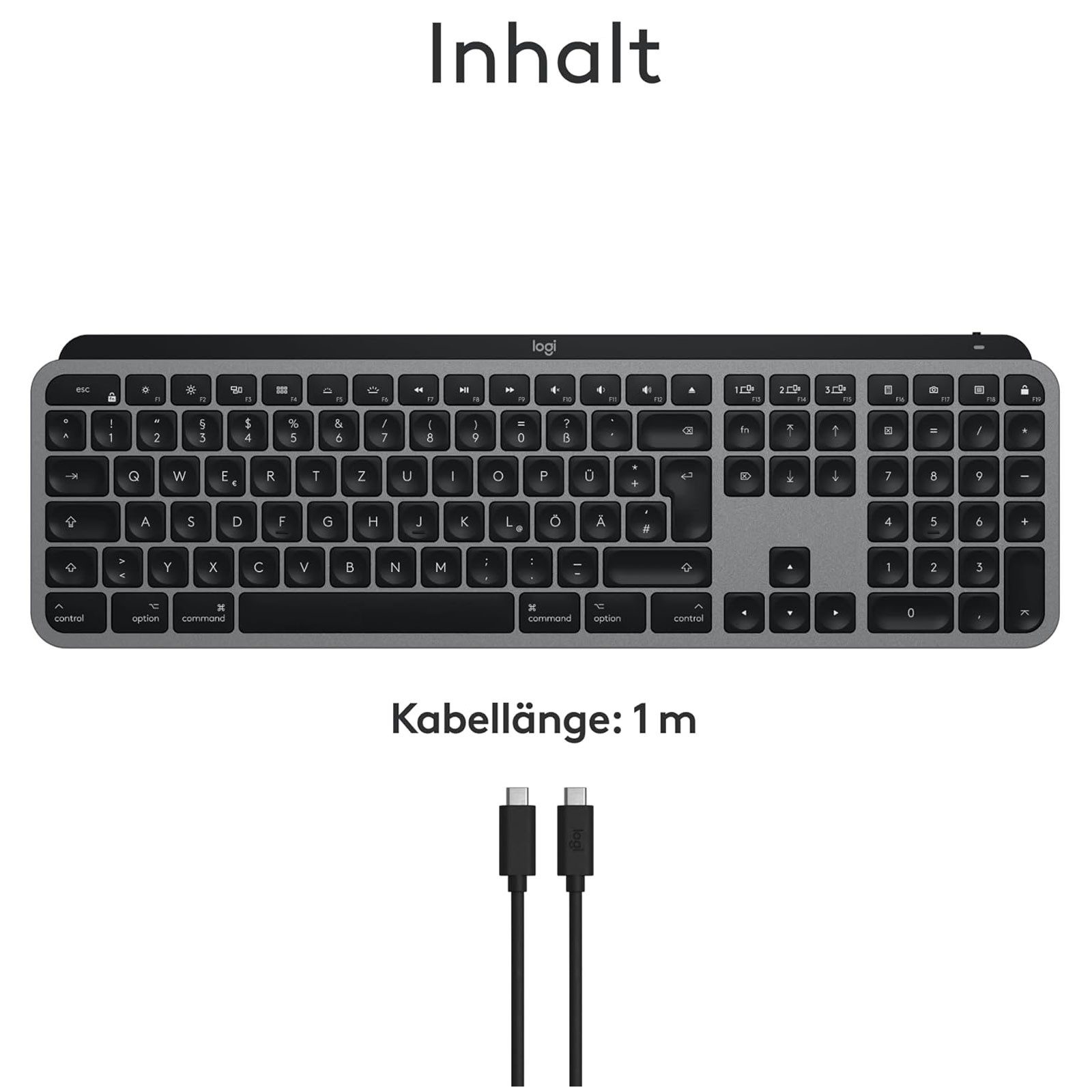 Logitech MX Keys S für Mac PC-Tastatur (Bluetooth, Easy-Switch)