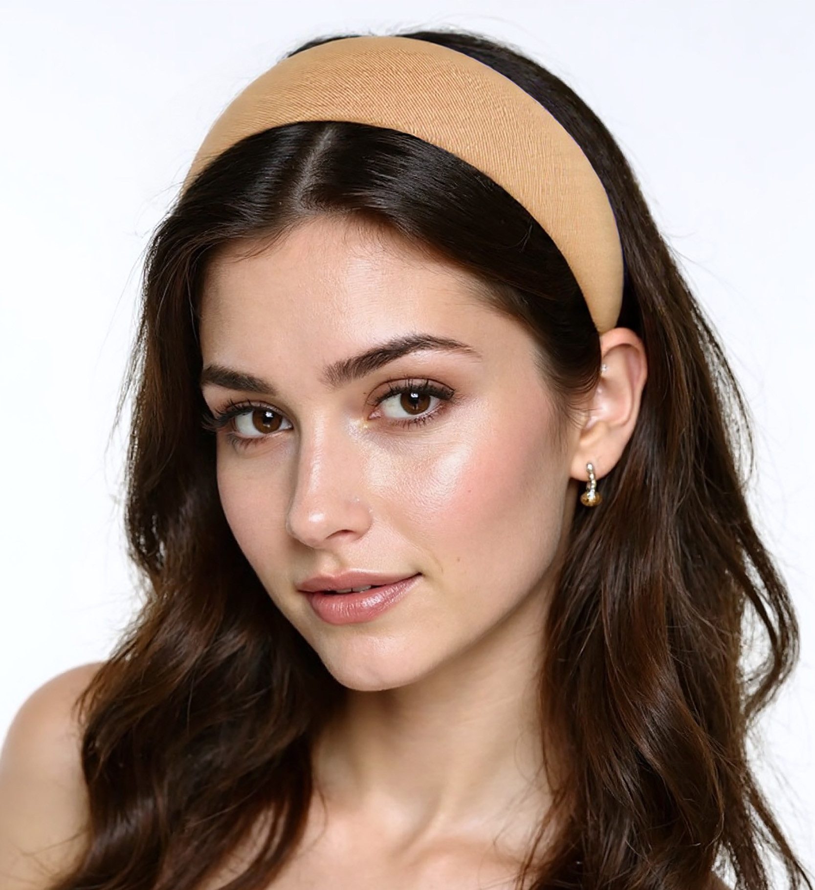 axy Haarreif Breiter Haarreif mit Stoff gepolstertes Candy Colours, Vintage Damen Haareifen Haarband