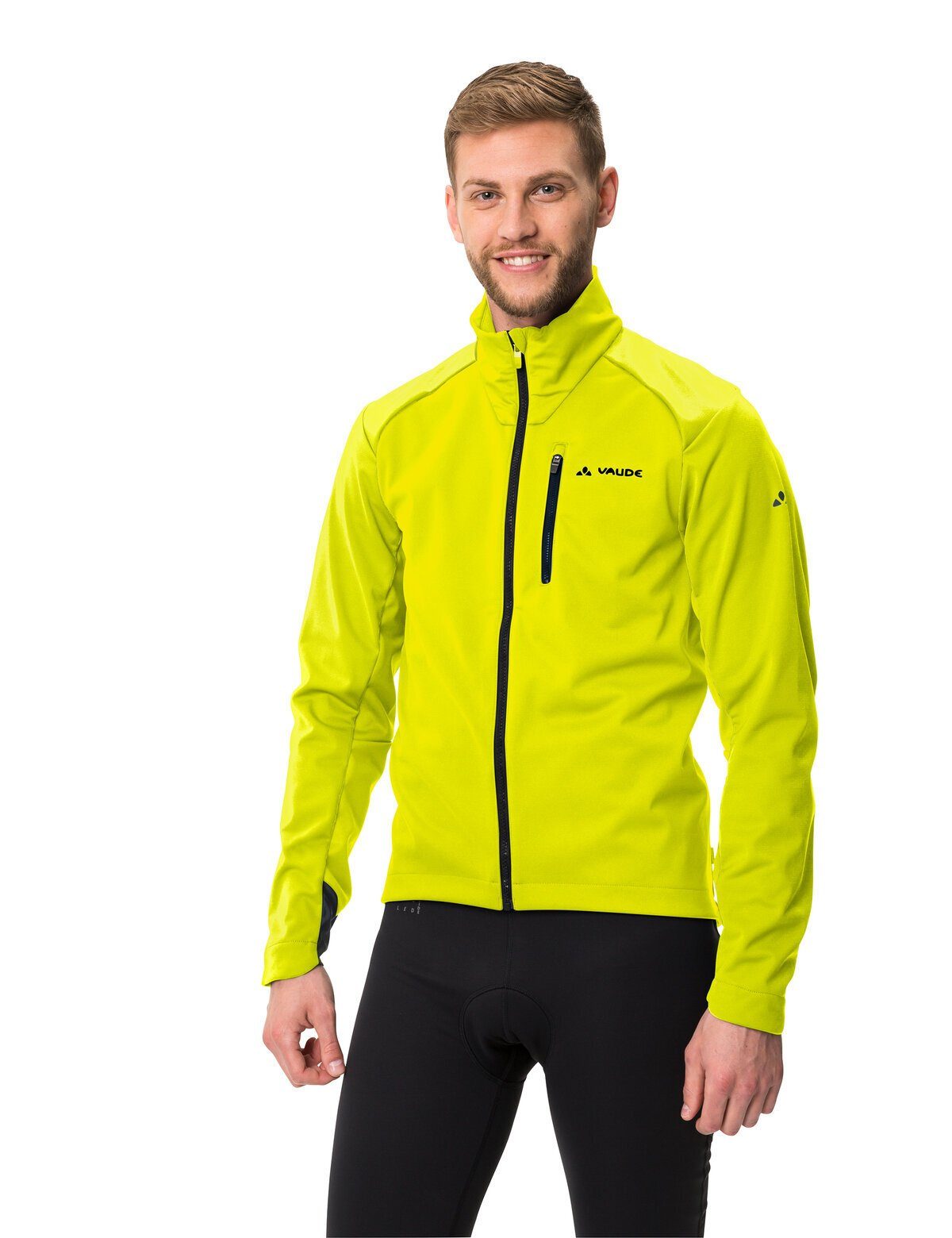 VAUDE Outdoorjacke Men's kompensiert Softshell VI neon yellow/neon Jacket (1-St) Klimaneutral Posta yellow
