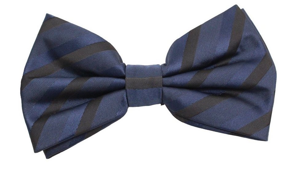 Fabio Farini Fliege Herren Streifen Fliegen - Männer Querbinder Vorgebunden  Bowtie (Gestreift) Streifen - Navyblau/Hellblau