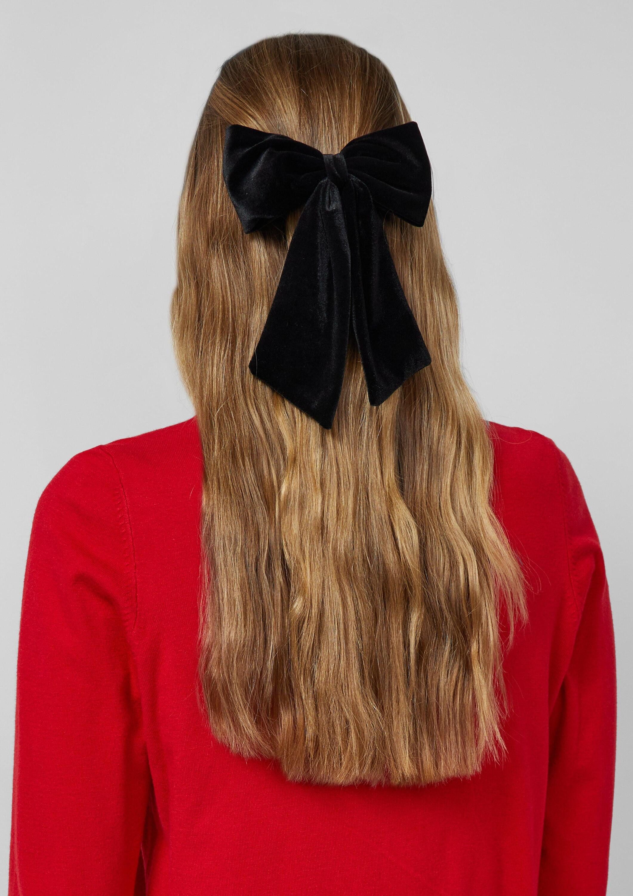 s.Oliver Stirnband Accessories Haarspange mit Velours-Schleife