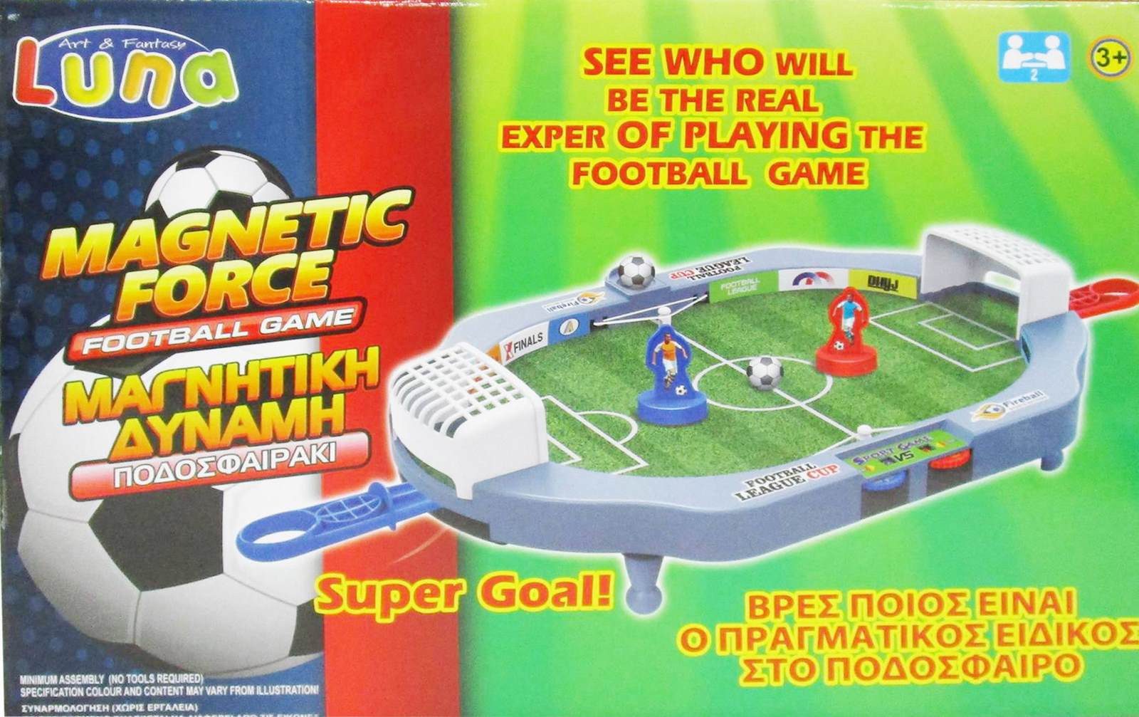 Diakakis Mini-Tischkicker Tischspiel Magnet Fußball Kicker Kickertisch
