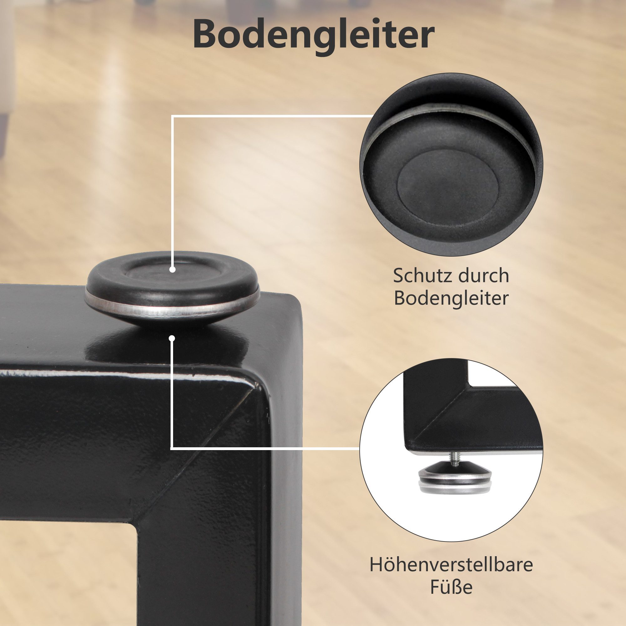 Thanaddo Tischbein Tischbein Möbelfüße Tischgestell Möbelbeine Bankkufen