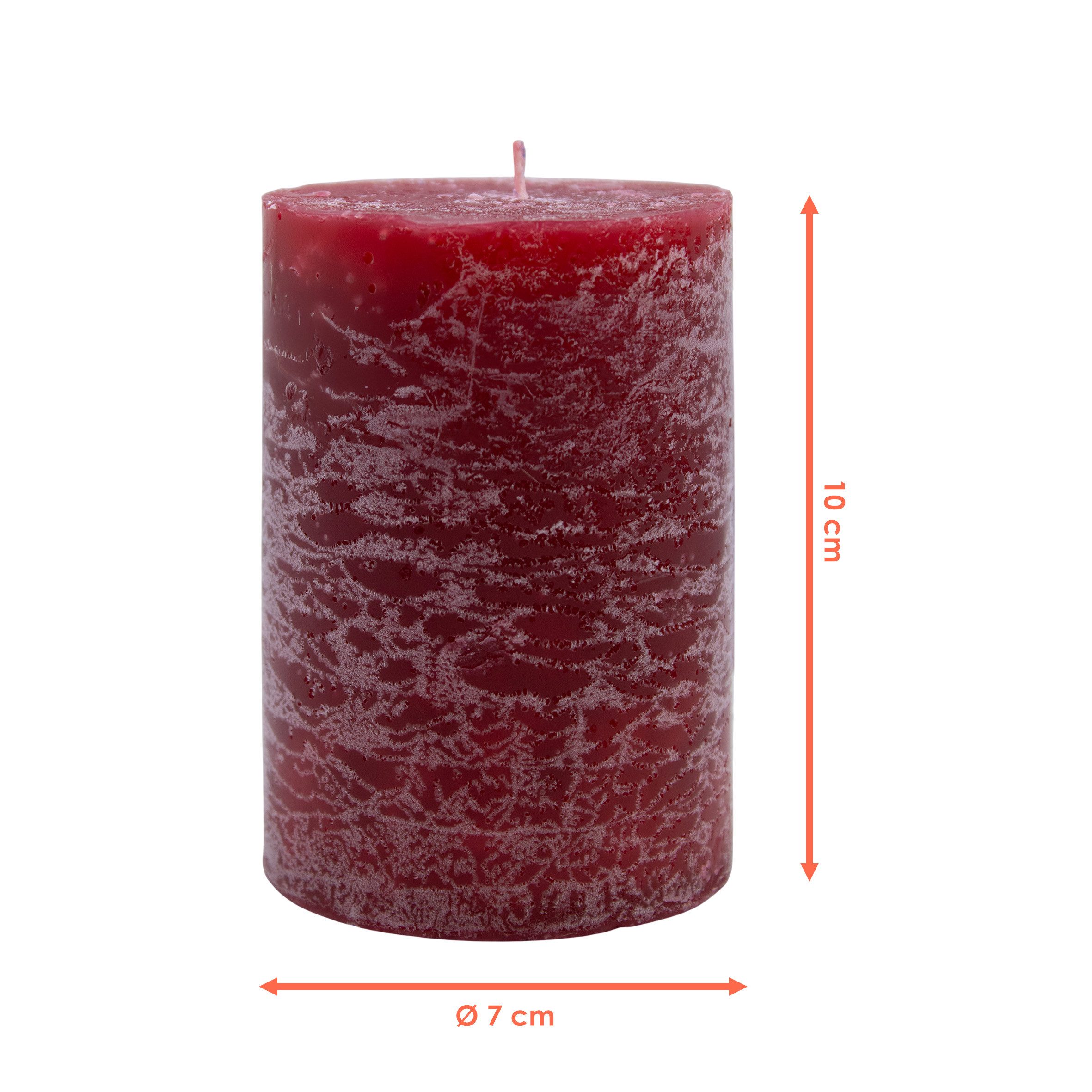 Spetebo Stumpenkerze Echtwachs rustikal Stumpenkerzen 10 günstig online kaufen