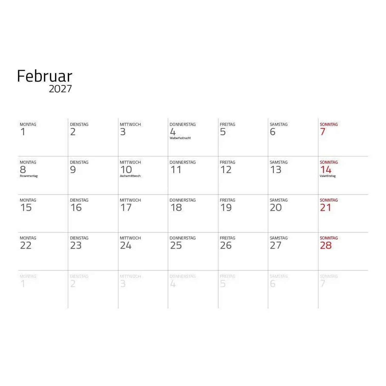 Edition Lempertz Wandkalender Katzen 2027 Eintragkalender – Bild 5 von 5