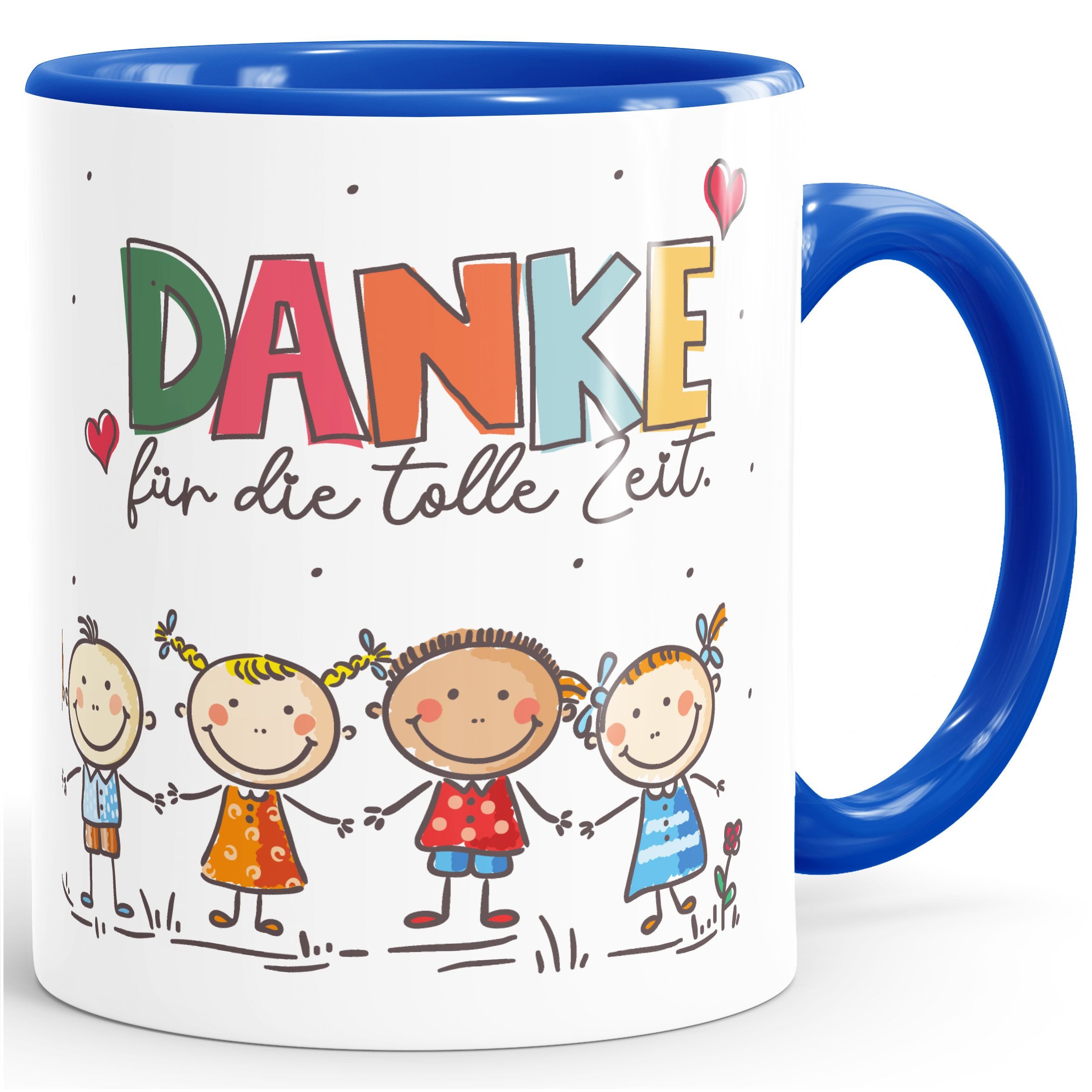 SpecialMe Tasse Kaffee-Tasse Danke Erzieherin Herz kleines Geschenk Abschied Spruch, Keramik