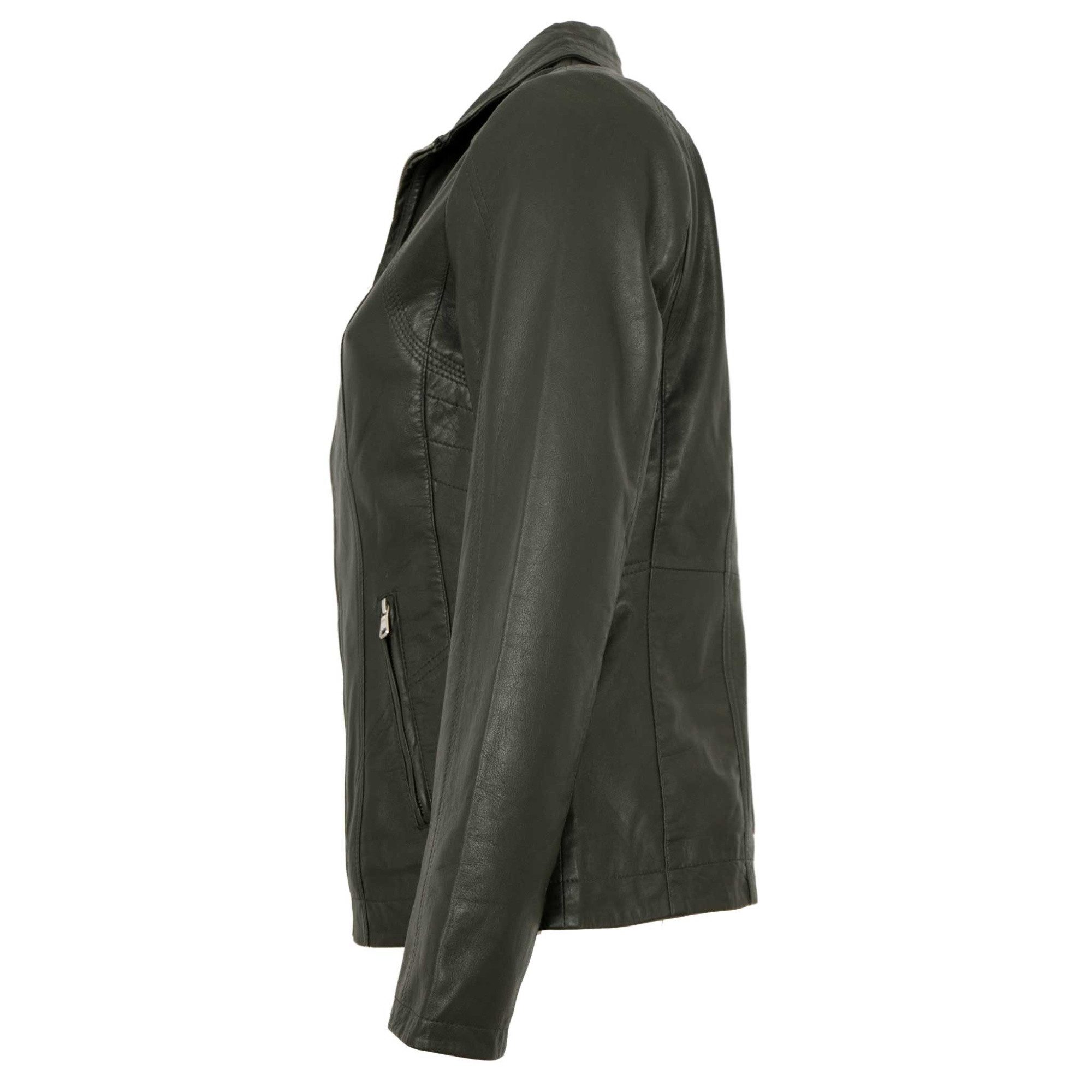 Maddox Lederjacke Paulina MADDOX - Damen Lederjacke Lammnappa olive günstig online kaufen