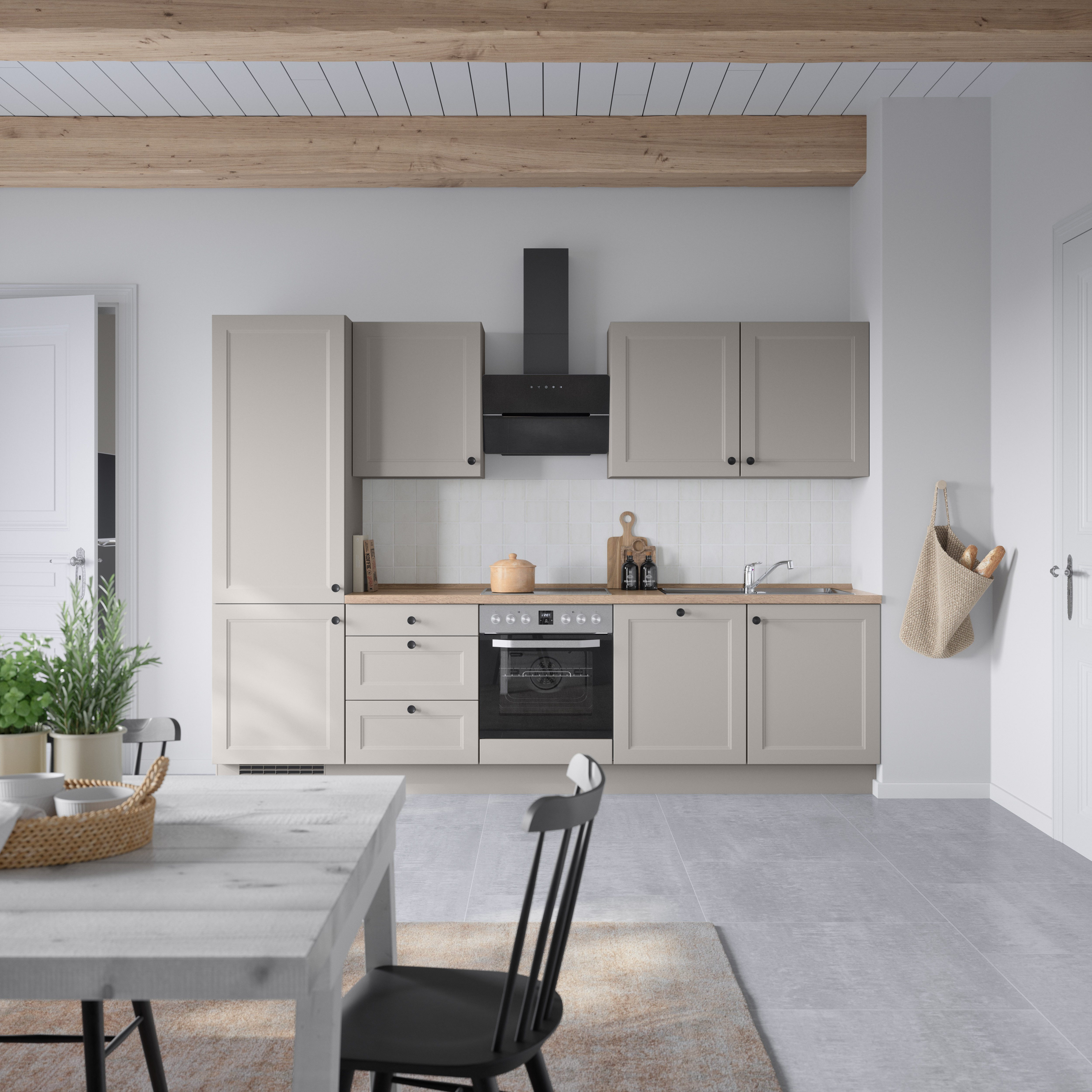 nobilia Küchenzeile ""Cascada II"" vormontiert, Breite 300 cm, Ausrichtung günstig online kaufen