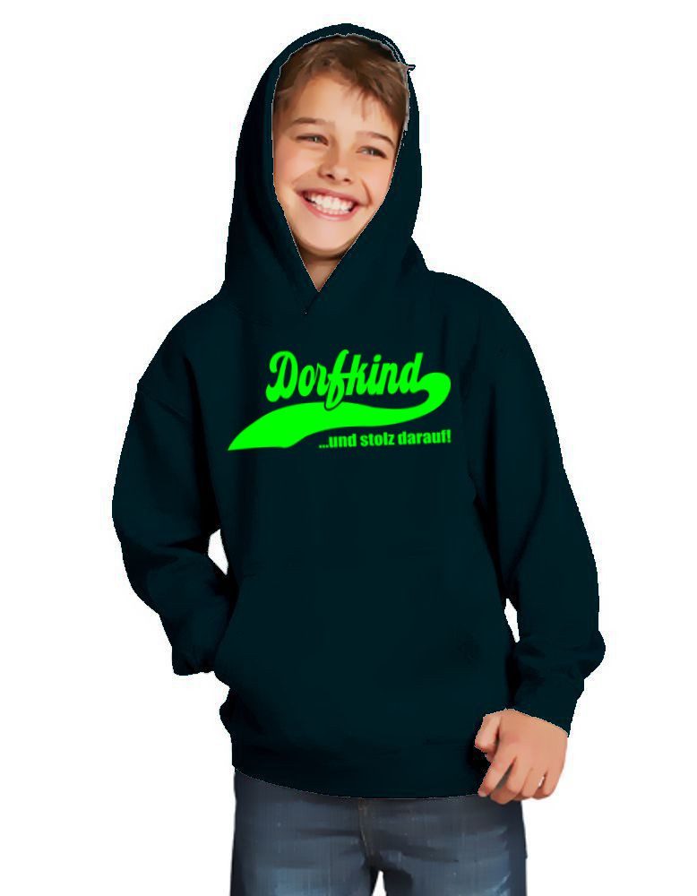 coole-fun-t-shirts Hoodie DORFKIND Sweatshirt mit Kapuze Hoodie Pullover Pulli Känguruhtasche