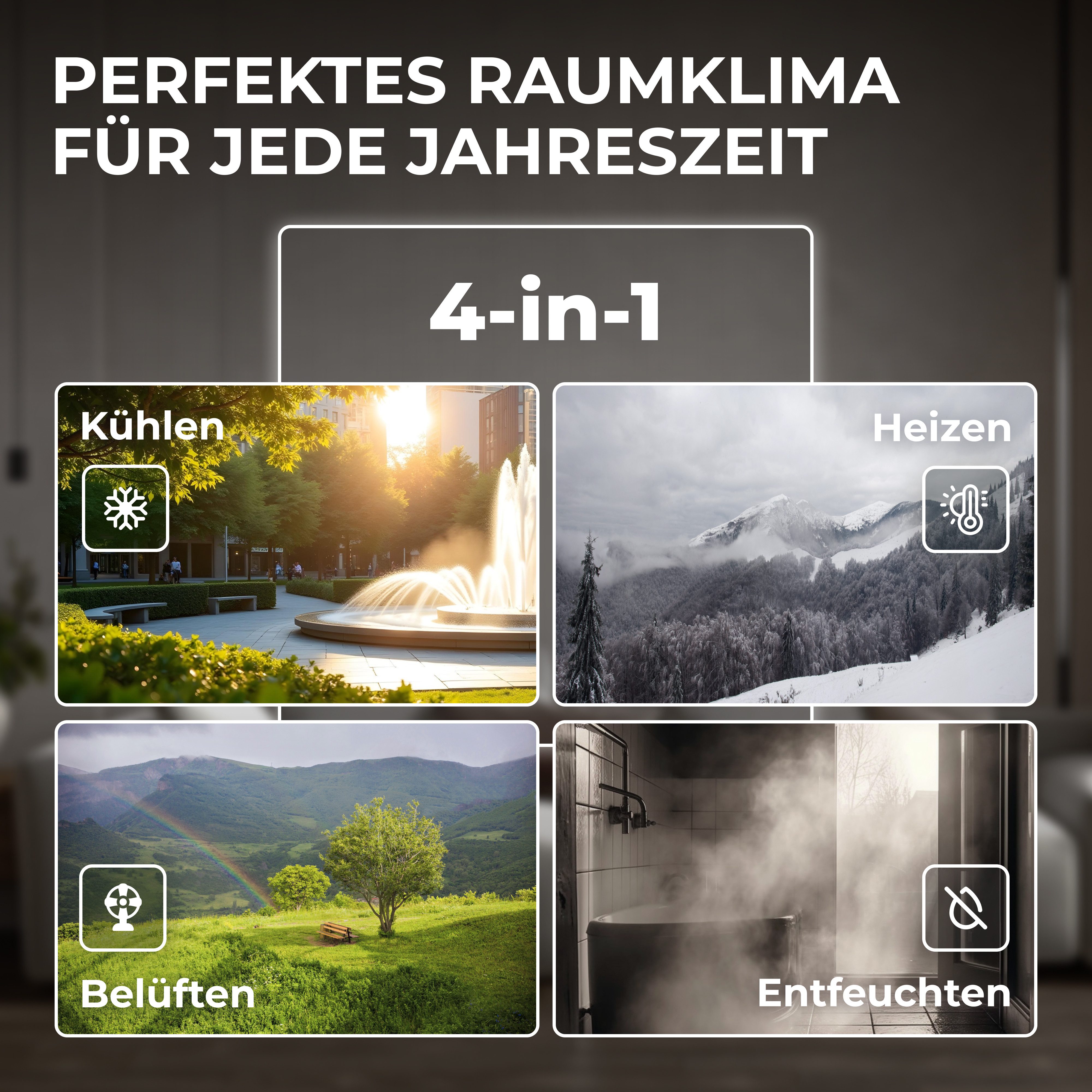 Kältebringer Split-Klimagerät R290 Split Klimaanlage 9.000 BTU (2,8kW) A+++