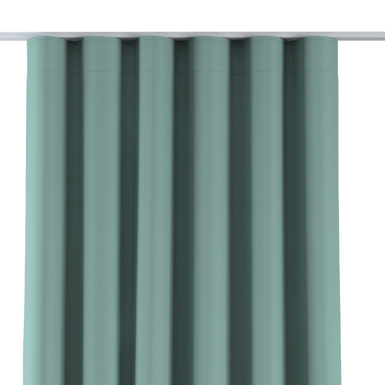 Vorhang Wellenvorhang 60 x cm, 100 300 cm, Dekoria Blackout mintgrün