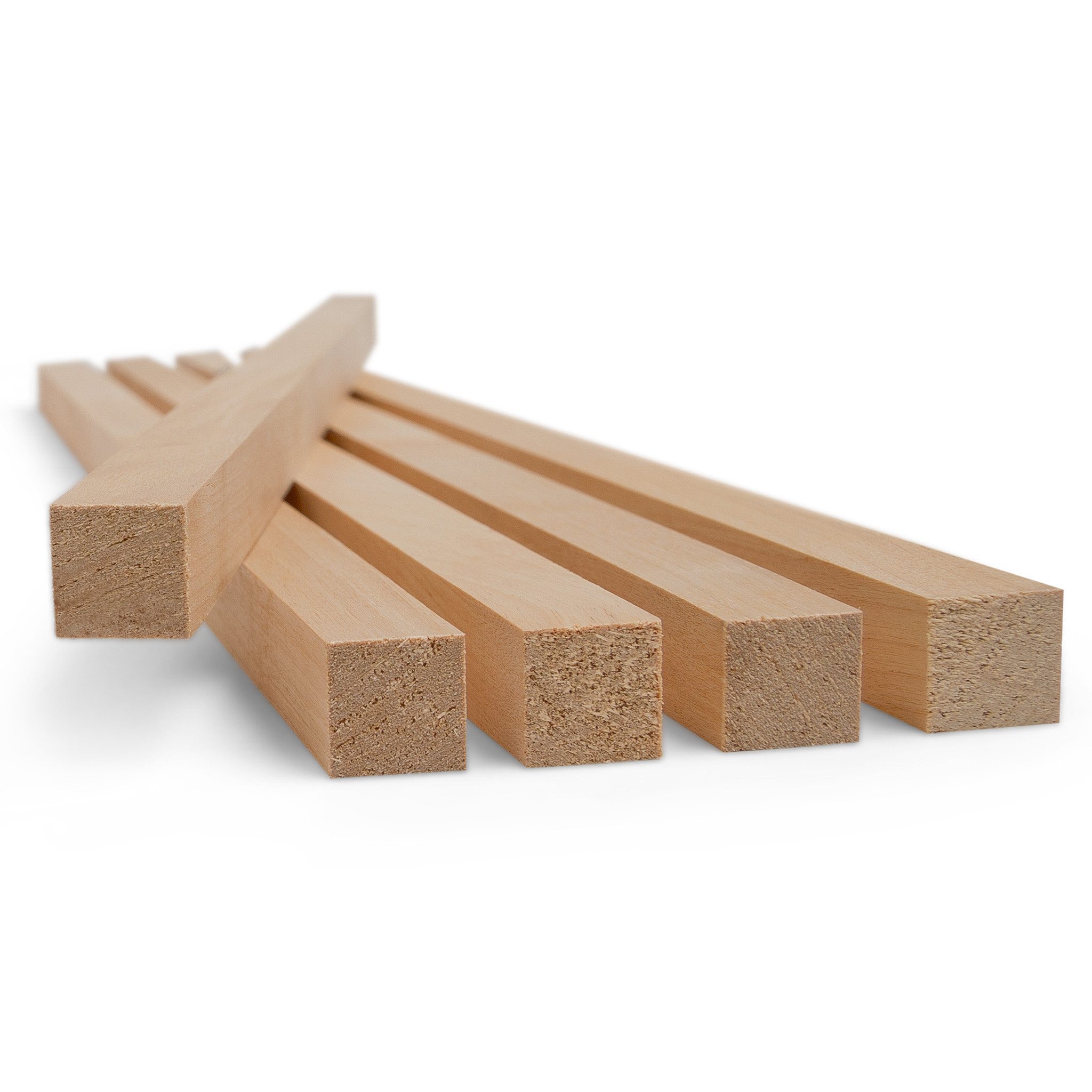 Woodsellers Kantholz Holzleiste - Birke gehobelt - 25 x 25 x 1000 mm, (1-tlg), Woodsellers - Massivholzleiste - Birke gehobelt - 25x25x1000mm