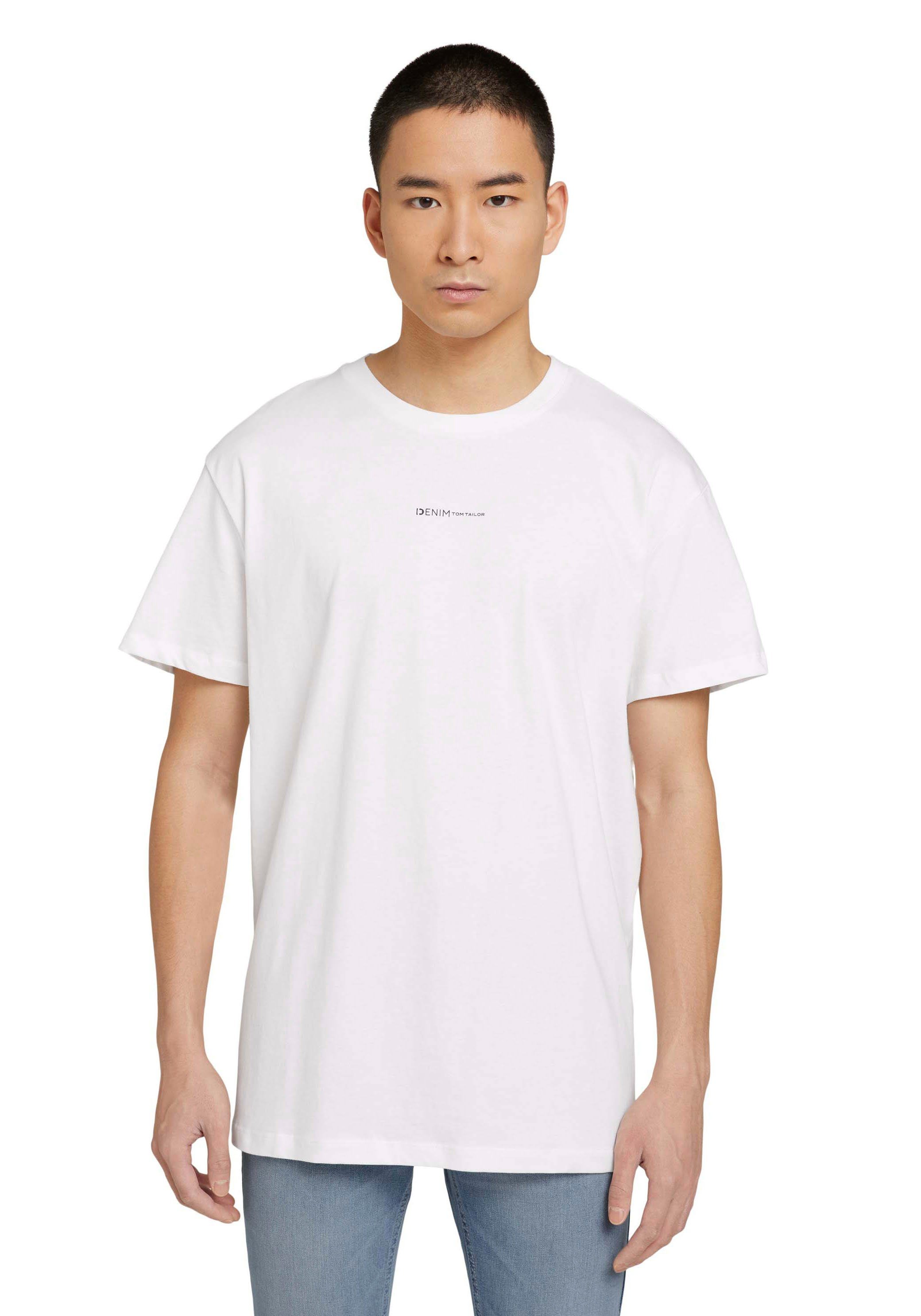 TOM TAILOR Herren T-Shirt Mit Brusttasche – Regular Fit, Aus Strukturiertem Stoff, Nachhaltige Kollektion