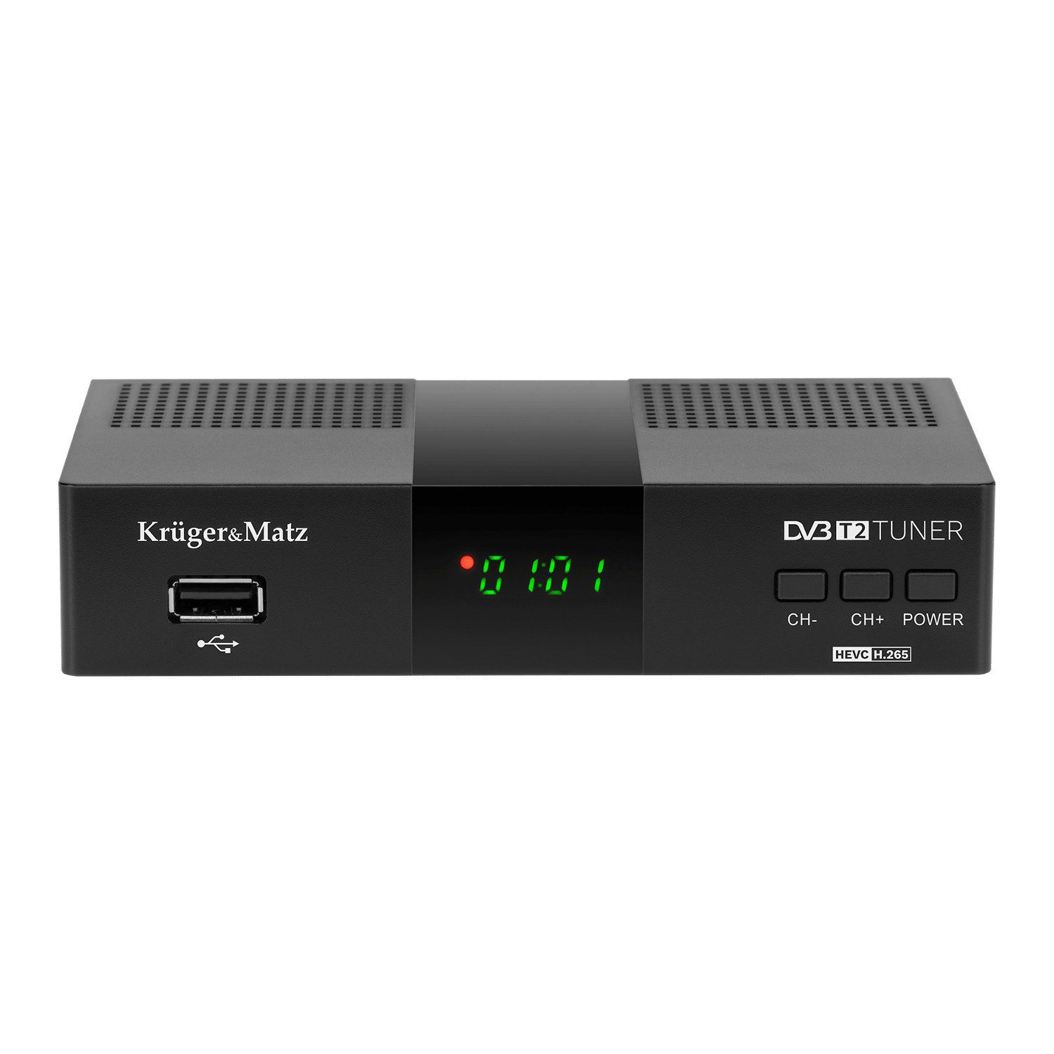 Krüger & Matz DVB-T2-Tuner mit H.265-HEVC-Decoder KM0550D DVB-T2 Receiver (7-Tage-Programmführer (EPG)