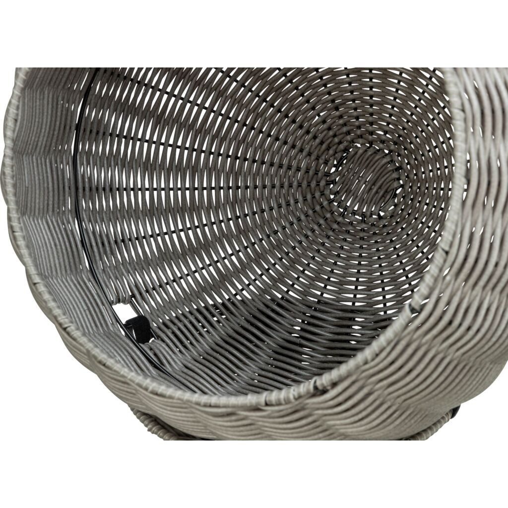 TRIXIE Schlafhöhle Outdoor Katzenhöhle Amalia aus Polyrattan, rund - grau - ø 42 × 70 cm